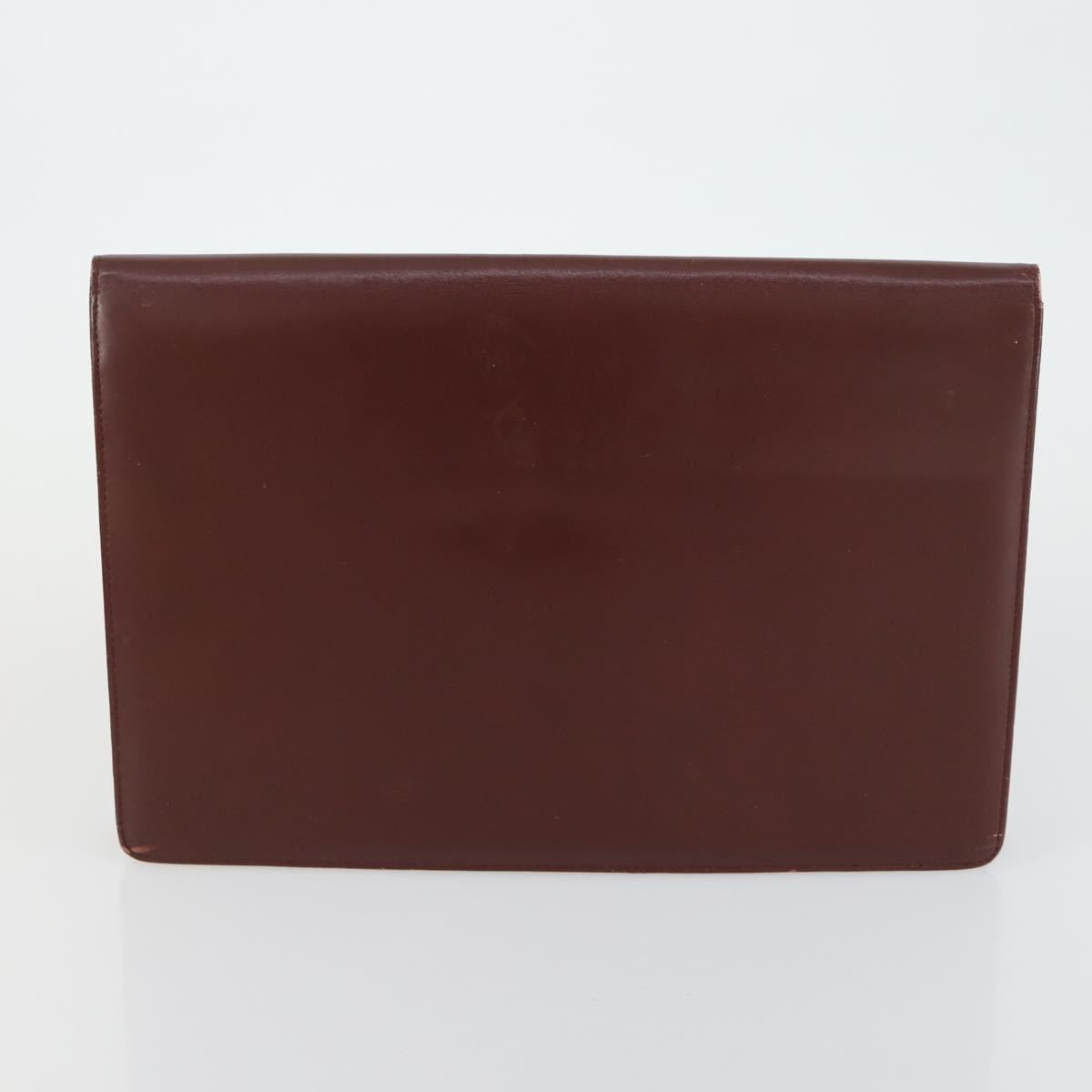 Salvatore Ferragamo Cartier Tote Bag PVC 2 Set Pink Bordeaux Auth 161462