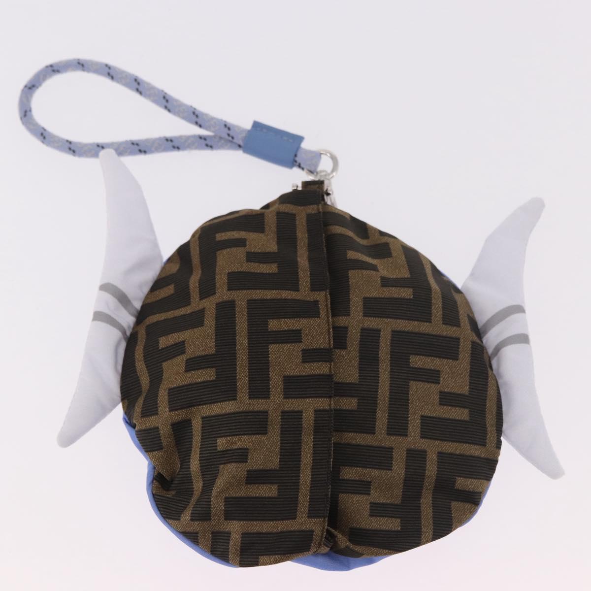 FENDI x FRGMT x POKÉMON ZUCCA Canvas Bucket Hat Mini-Dragon Brown Auth 161464SM