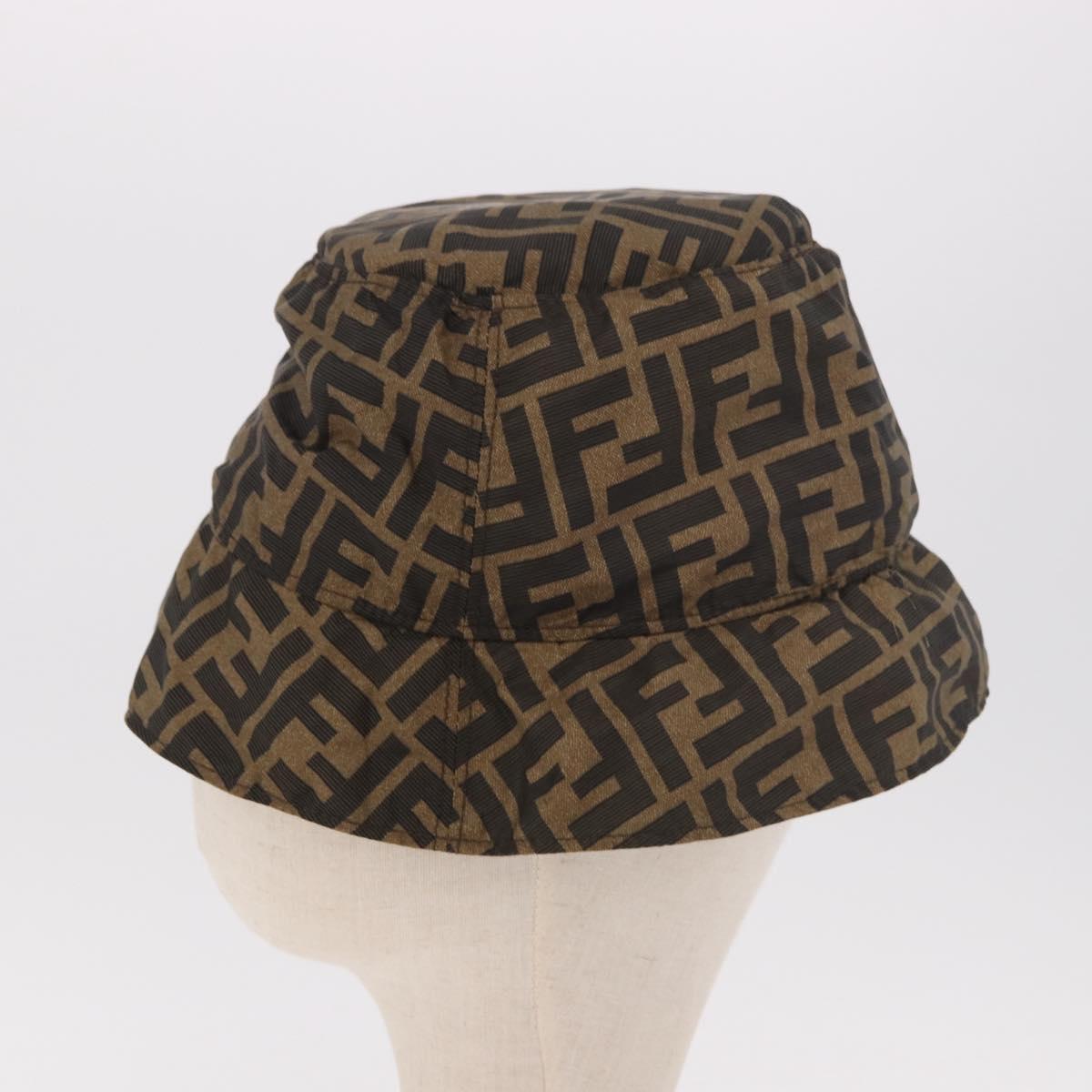 FENDI x FRGMT x POKÉMON ZUCCA Canvas Bucket Hat Mini-Dragon Brown Auth 161464SM