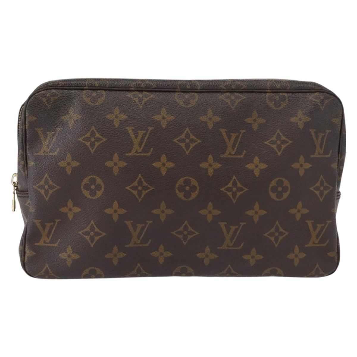 LOUIS VUITTON Monogram Trousse Toilette 28 Clutch Bag M47522 LV Auth 161479