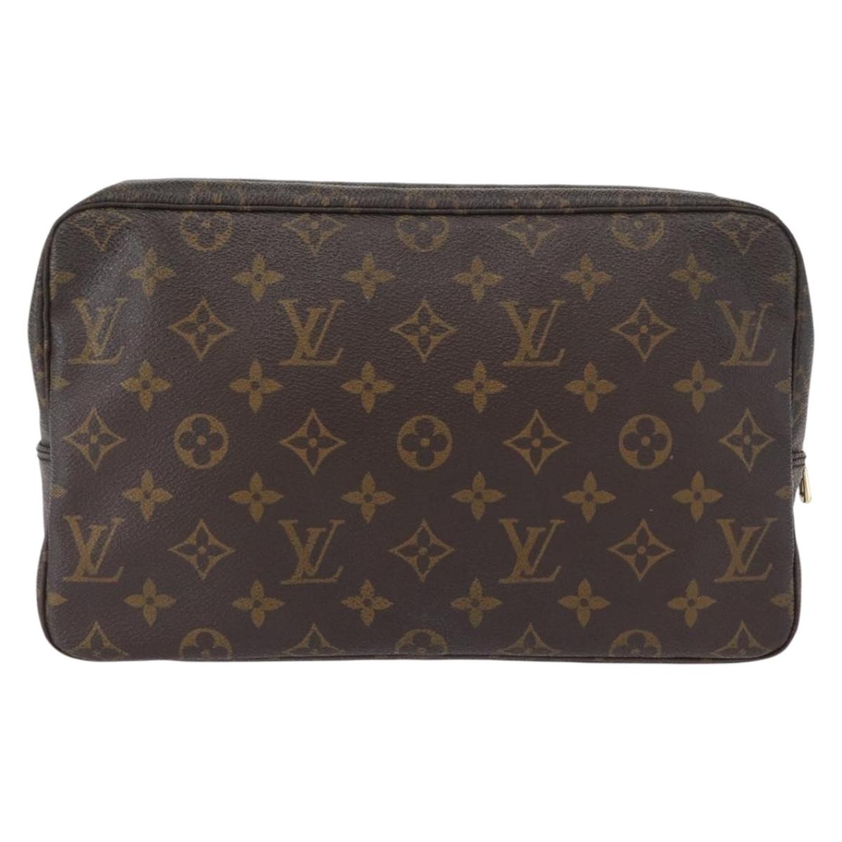 LOUIS VUITTON Monogram Trousse Toilette 28 Clutch Bag M47522 LV Auth 161479