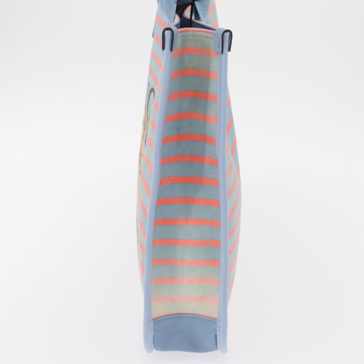 GUCCI Hand Bag Canvas Light Blue 605831 Auth 161483M
