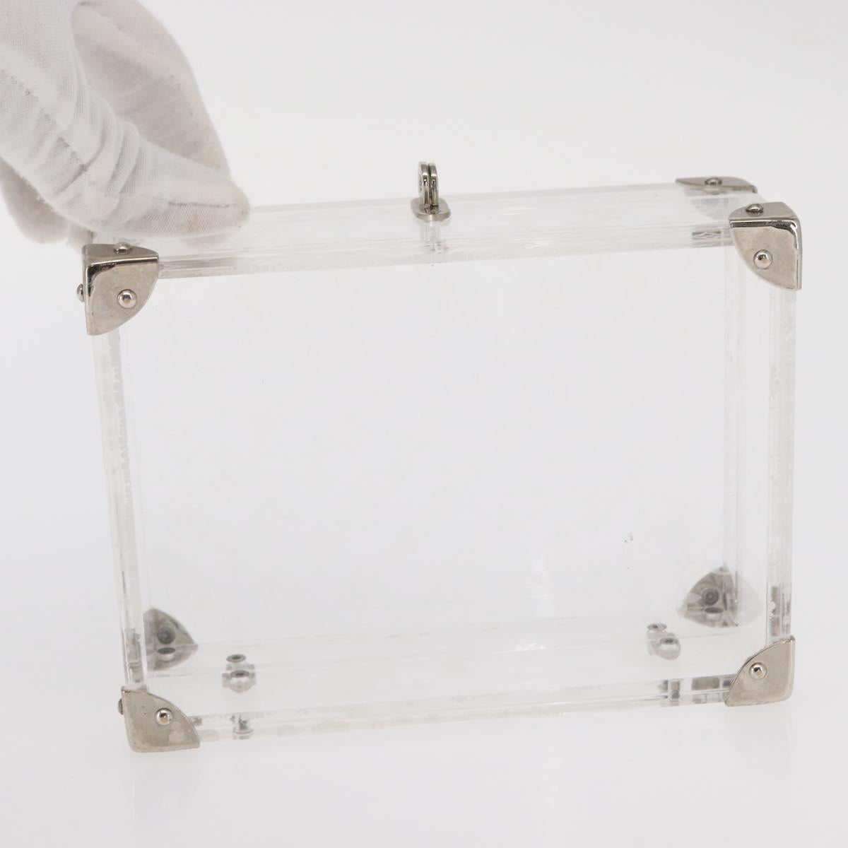 LOUIS VUITTON Monogram Love Message Mini Trunk Plastic Clear M99079 Auth 161492V