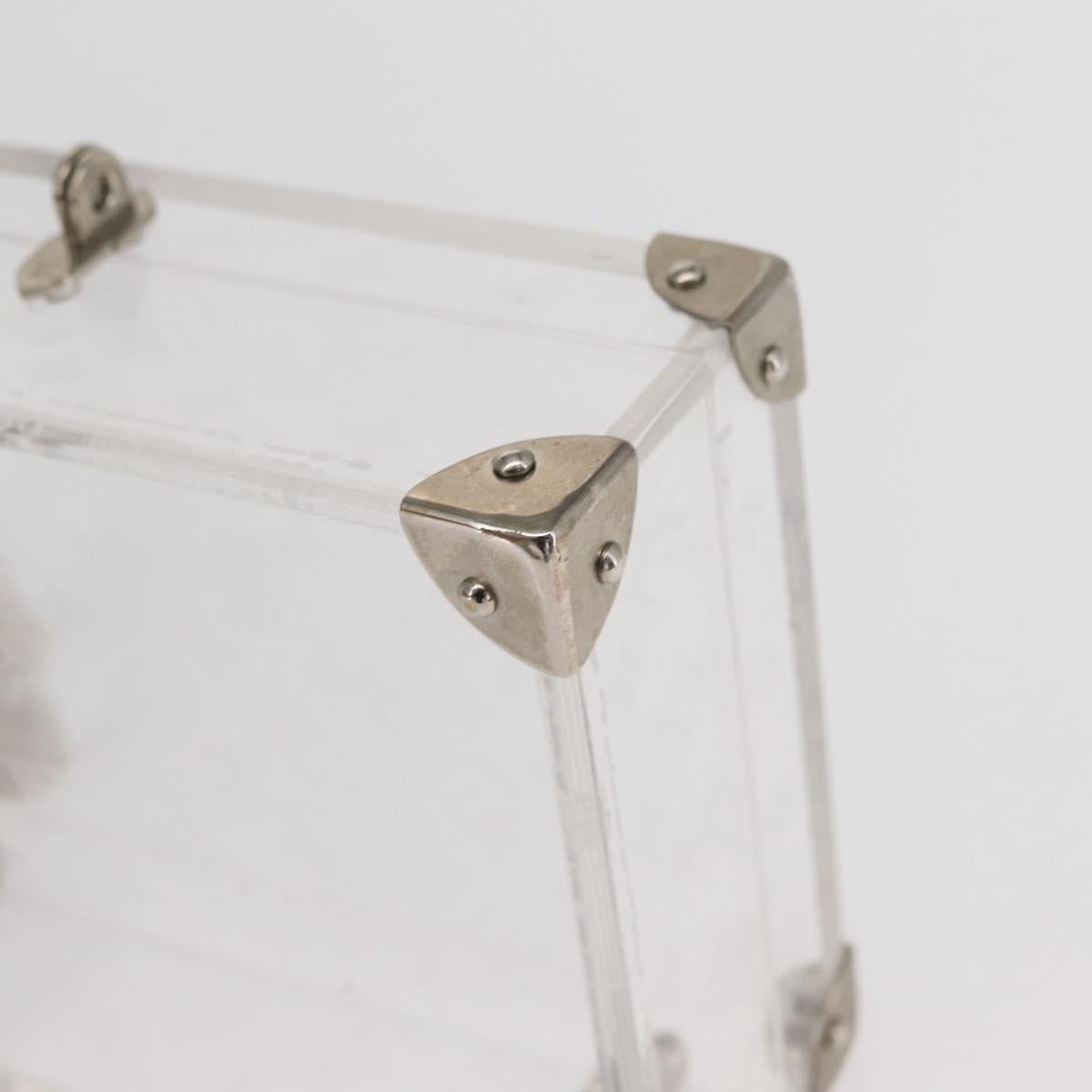 LOUIS VUITTON Monogram Love Message Mini Trunk Plastic Clear M99079 Auth 161492V