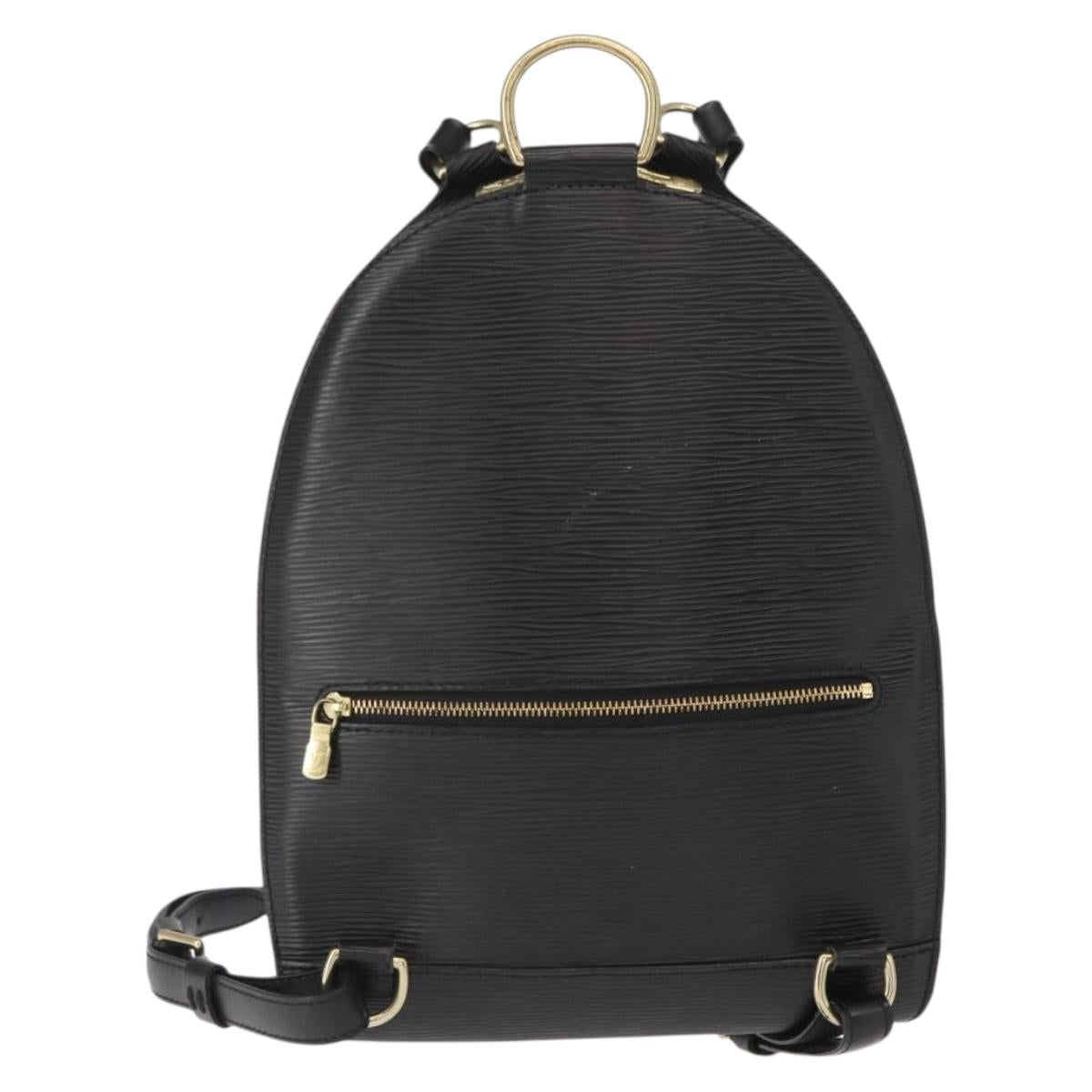 LOUIS VUITTON Epi Mabillon Backpack Black M52232 LV Auth 161498