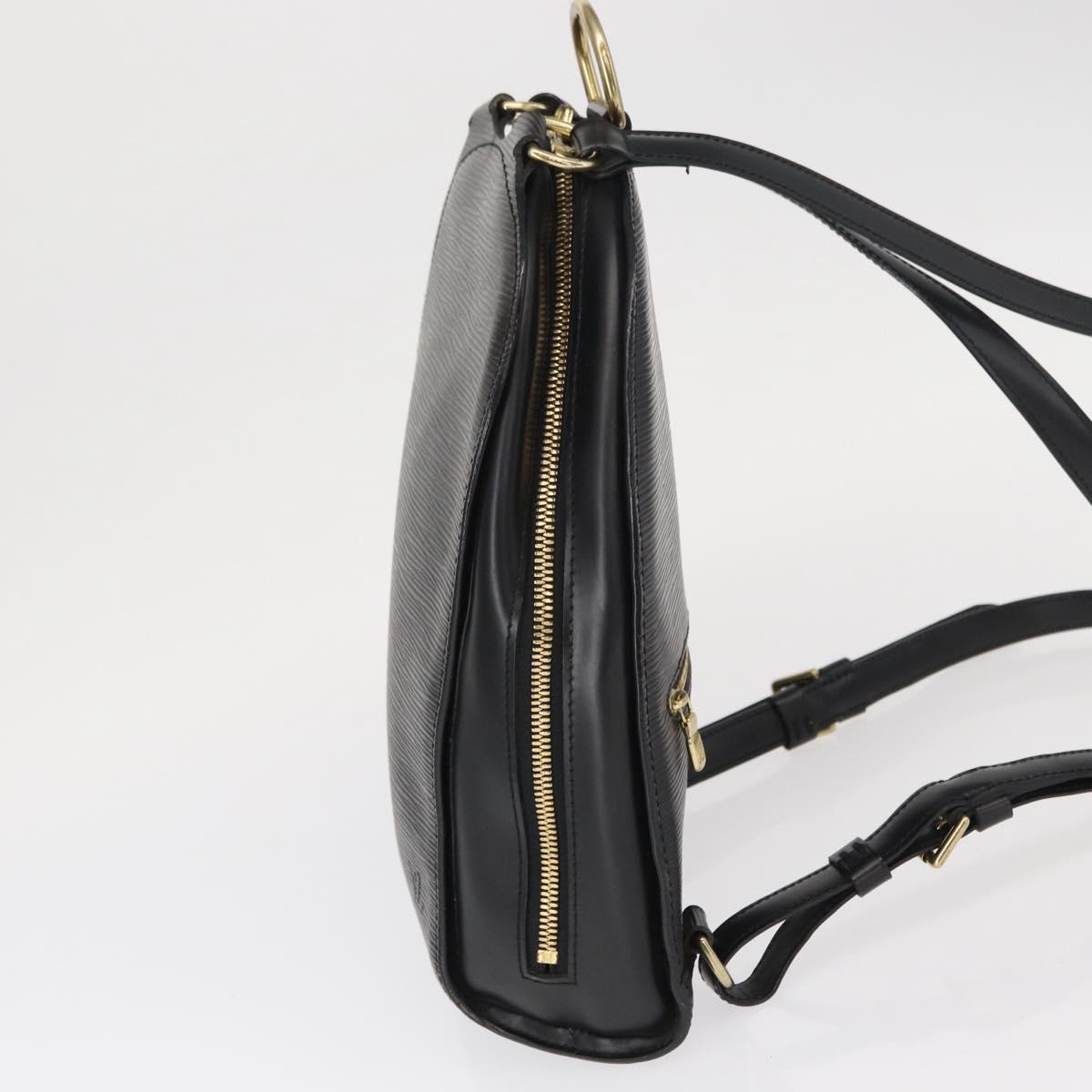 LOUIS VUITTON Epi Mabillon Backpack Black M52232 LV Auth 161498