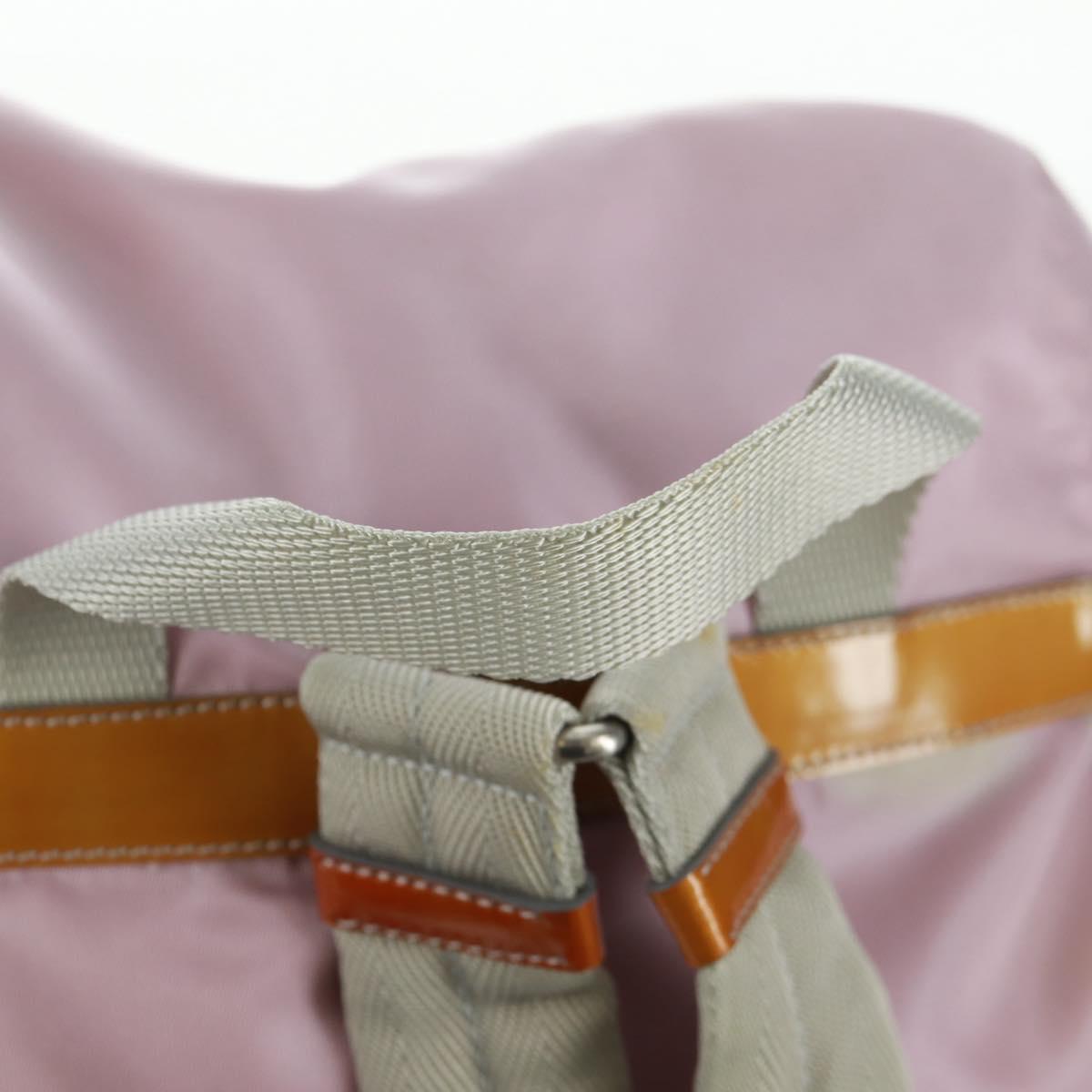 PRADA Backpack Nylon Pink Silver Auth 161509