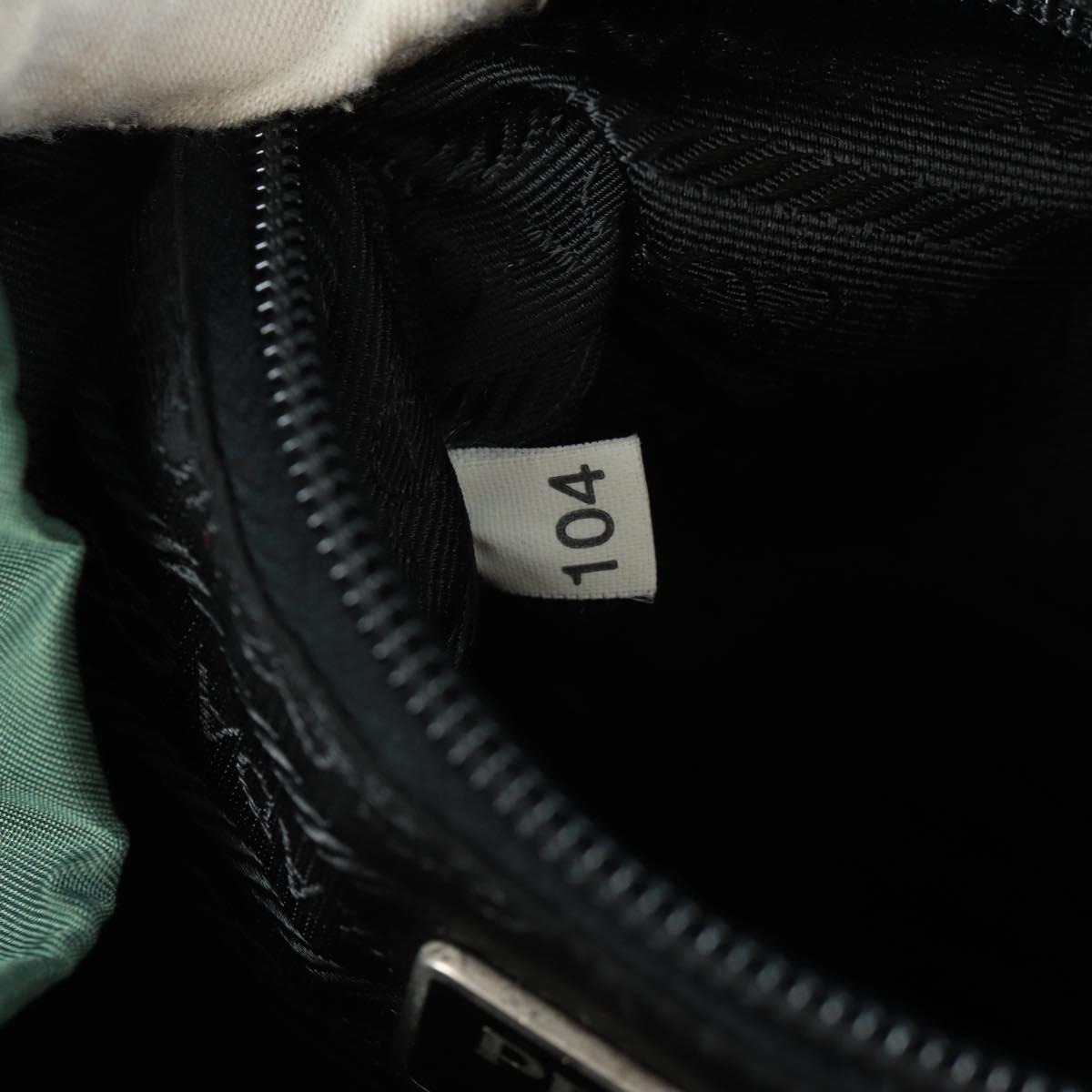 PRADA Backpack Nylon Green Silver Auth 161515