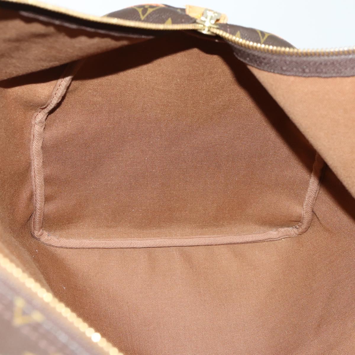 LOUIS VUITTON Monogram Keepall 55 Boston Bag M41424 LV Auth 161537