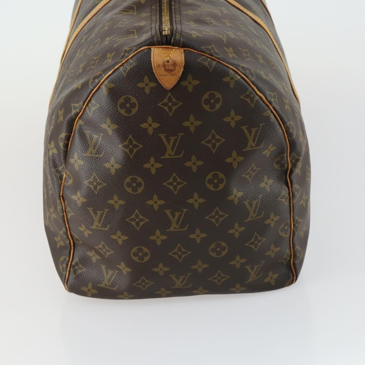 LOUIS VUITTON Monogram Keepall 55 Boston Bag M41424 LV Auth 161537