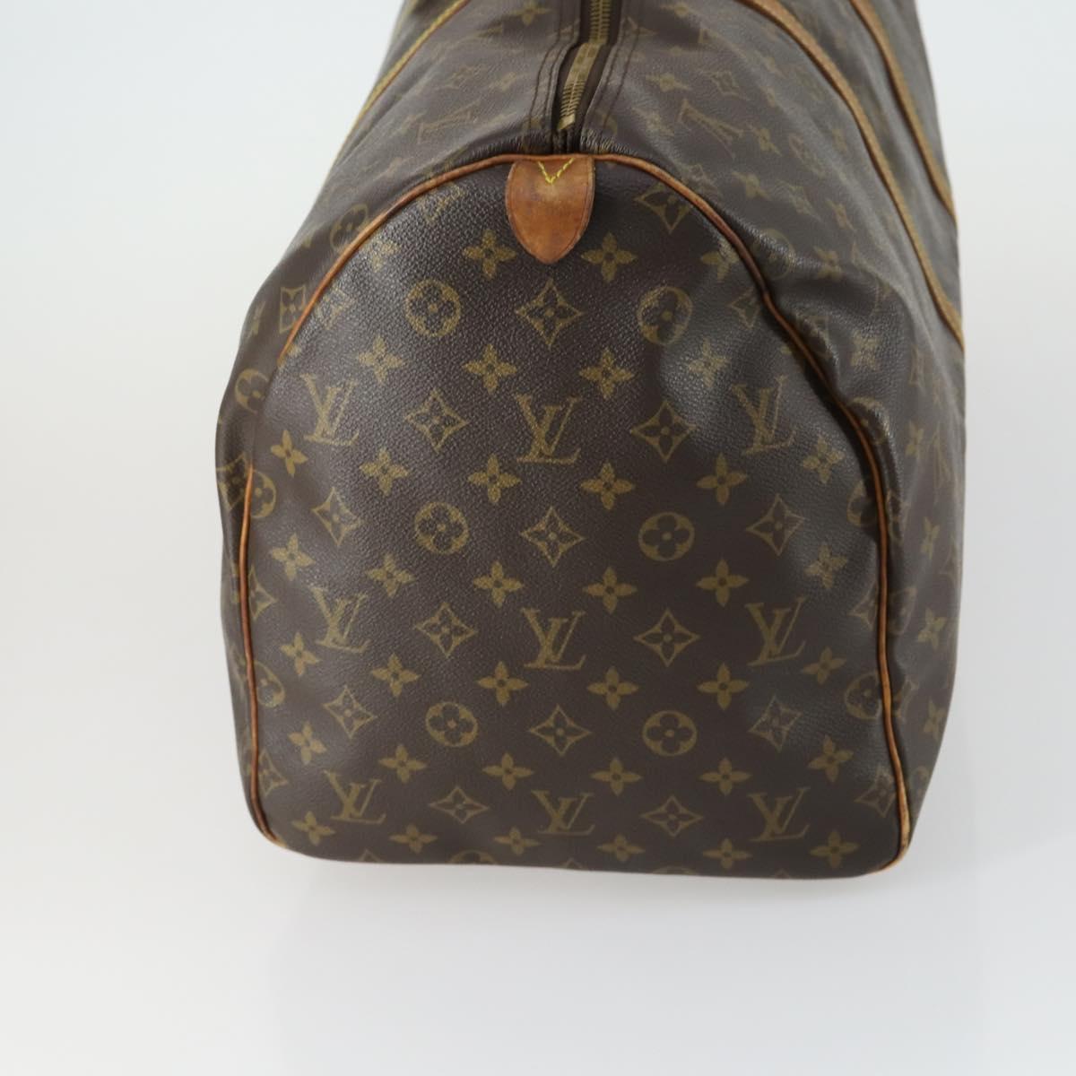 LOUIS VUITTON Monogram Keepall 55 Boston Bag M41424 LV Auth 161540