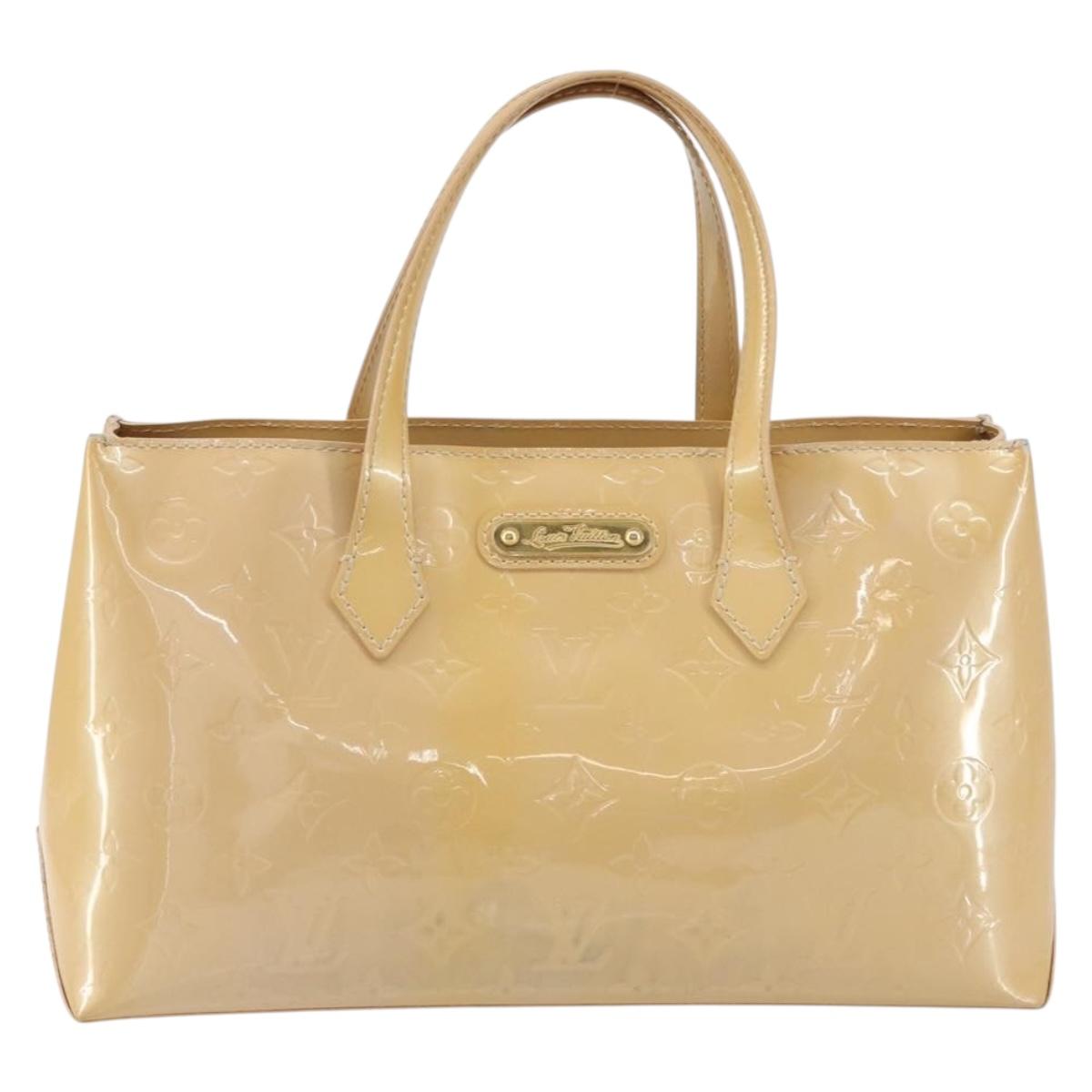 LOUIS VUITTON Vernis Wilshire PM Hand Bag Veil Amplession M91643 LV Auth 161546