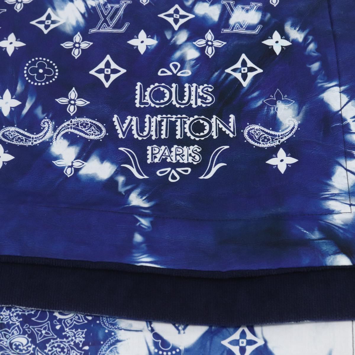 LOUIS VUITTON Monogram Bandana LF Fuuta Blanket Blue MP3348 LV Auth 161560SM