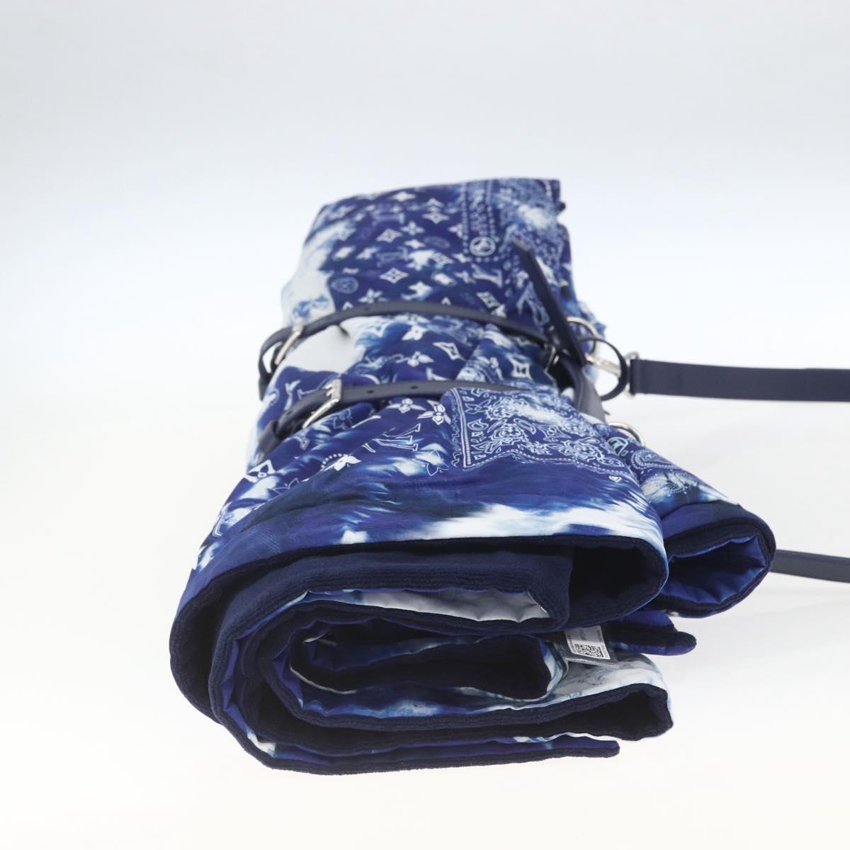LOUIS VUITTON Monogram Bandana LF Fuuta Blanket Blue MP3348 LV Auth 161560SM