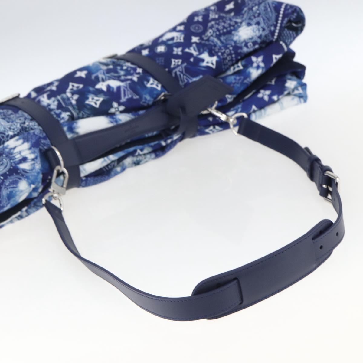 LOUIS VUITTON Monogram Bandana LF Fuuta Blanket Blue MP3348 LV Auth 161560SM