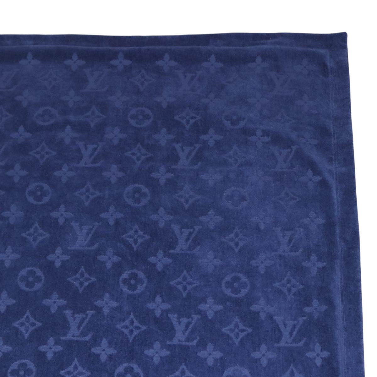 LOUIS VUITTON Monogram Bandana LF Fuuta Blanket Blue MP3348 LV Auth 161560SM