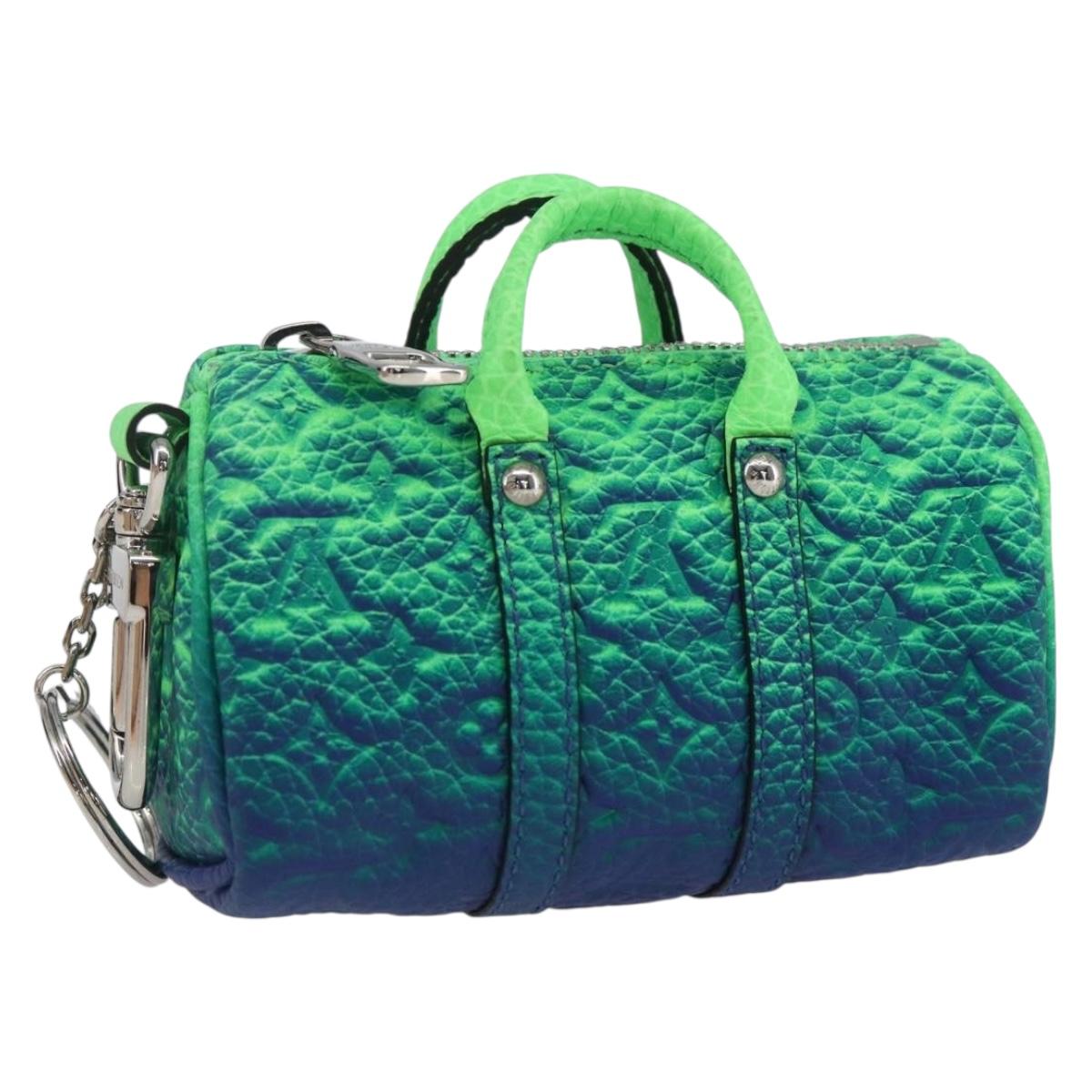 LOUIS VUITTON Taurillon Illusion Porte Cles Mini Keepall MP3284 LV Auth 161564SM