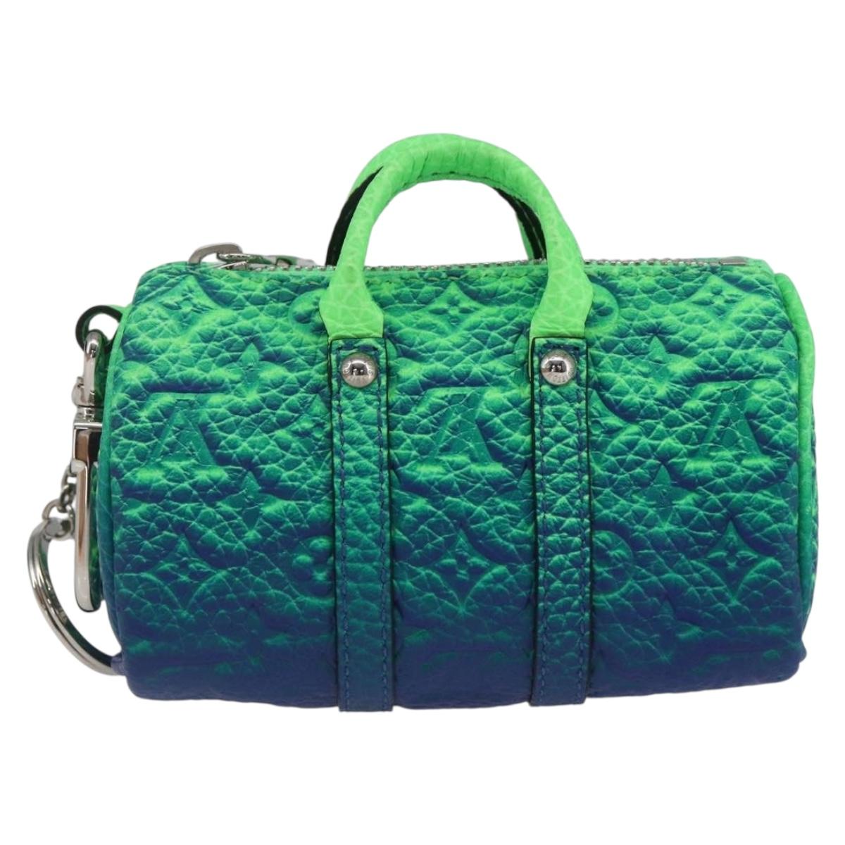 LOUIS VUITTON Taurillon Illusion Porte Cles Mini Keepall MP3284 LV Auth 161564SM
