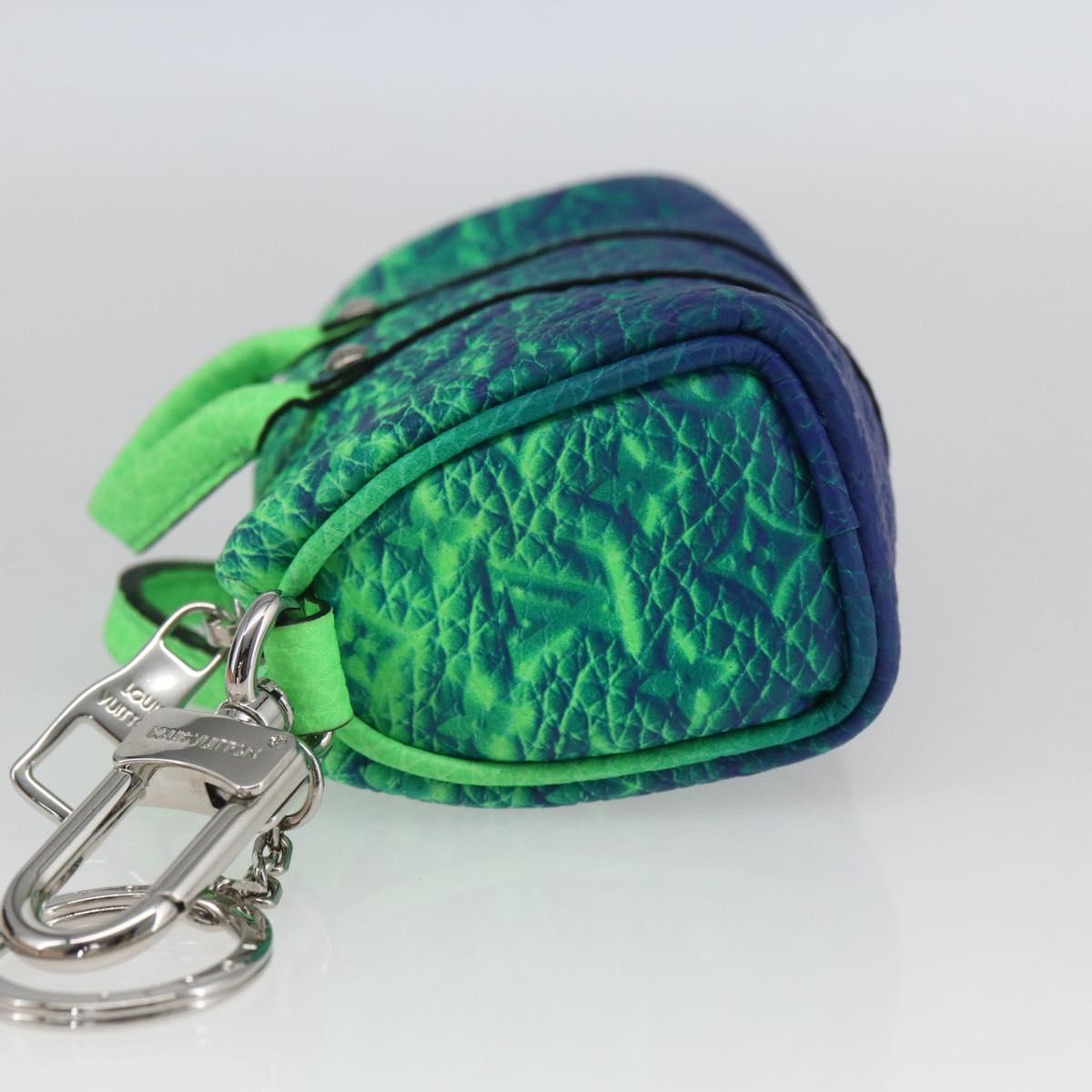 LOUIS VUITTON Taurillon Illusion Porte Cles Mini Keepall MP3284 LV Auth 161564SM