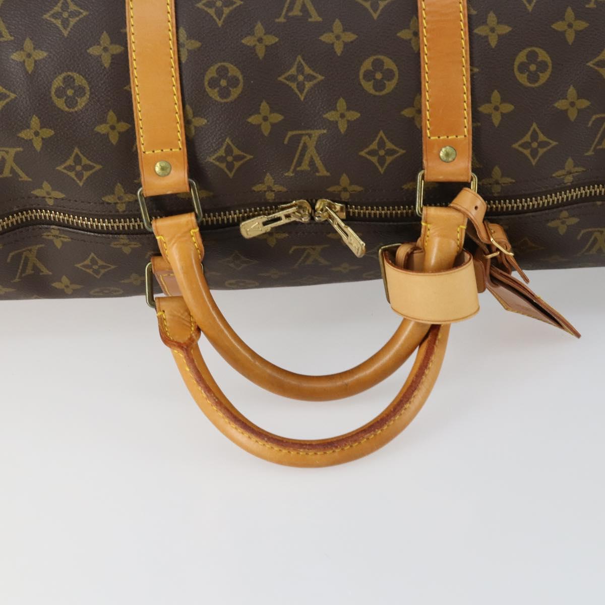 LOUIS VUITTON Monogram Keepall 60 Boston Bag M41422 LV Auth 161583