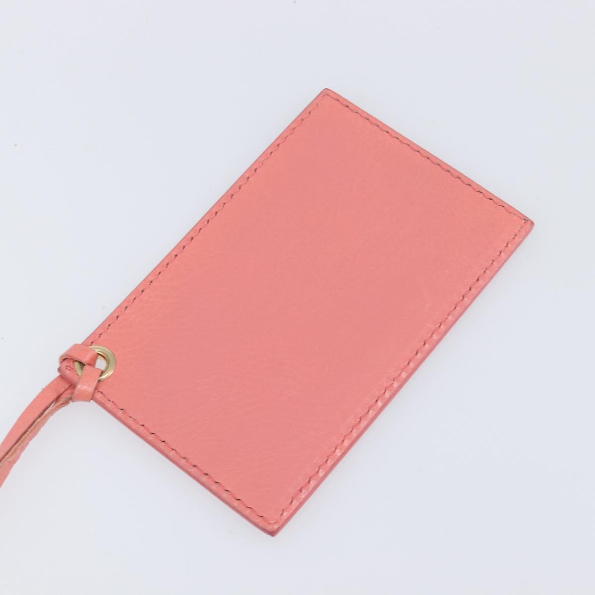 BALENCIAGA Giant Mini Pom Pom Hand Bag Leather 2way Pink Gold Auth 161592V