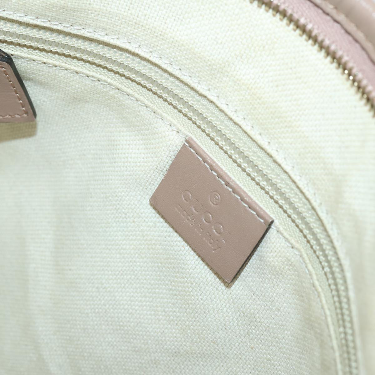 GUCCI GG Supreme Tote Bag PVC 2way Beige Gold 353440 Auth 161600