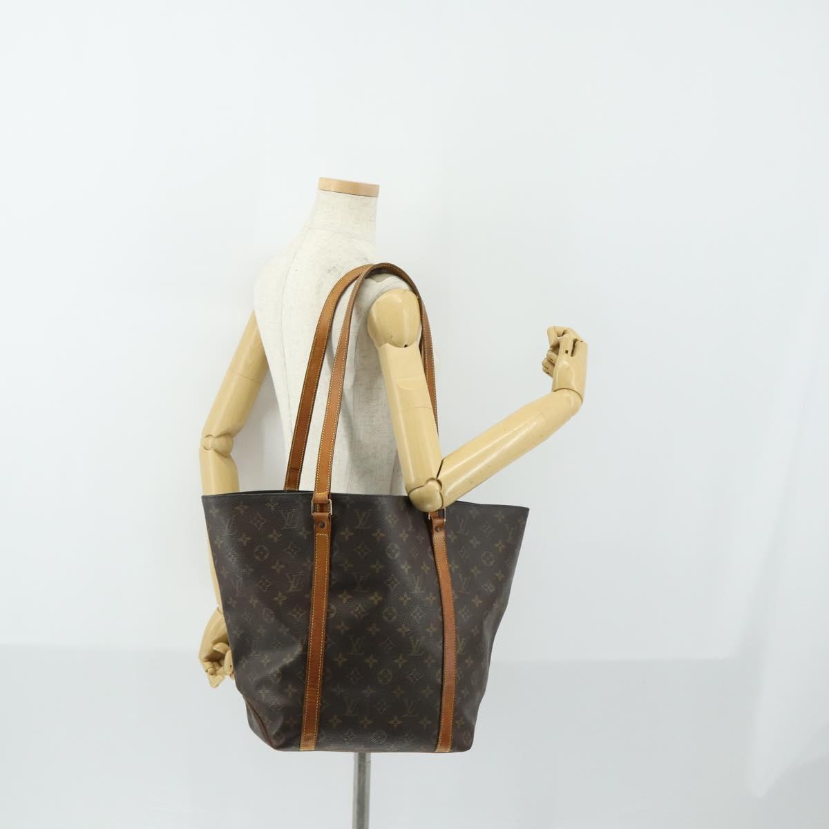 LOUIS VUITTON Monogram Sac Shopping Tote Bag M51108 LV Auth 161604
