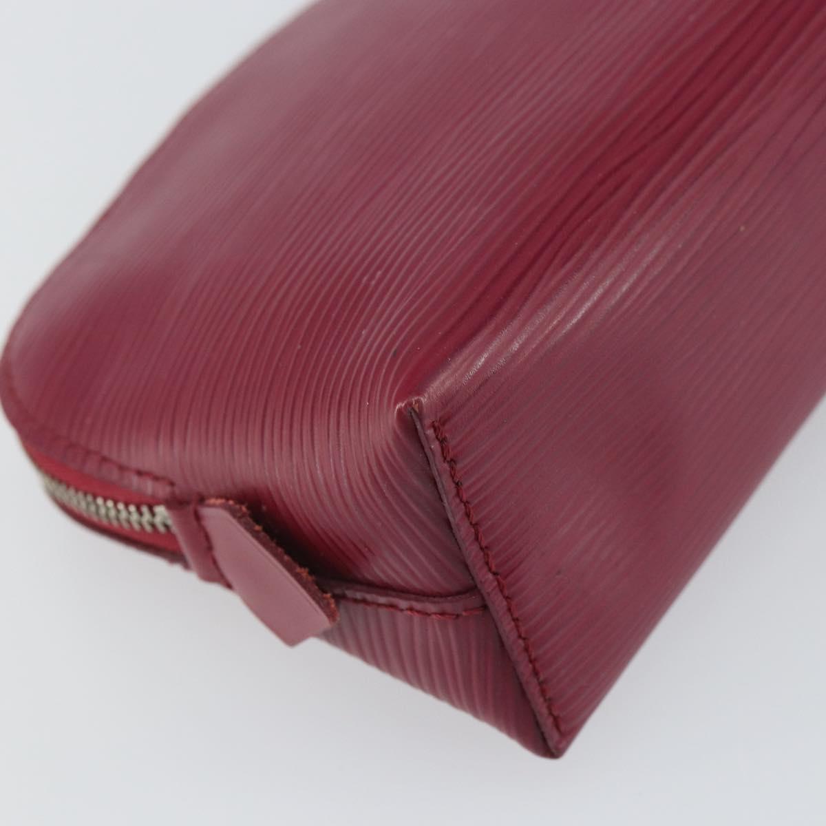 LOUIS VUITTON Epi Pochette Cosmetic PM Cosmetic Pouch Fuchsia M41114 Auth 161611