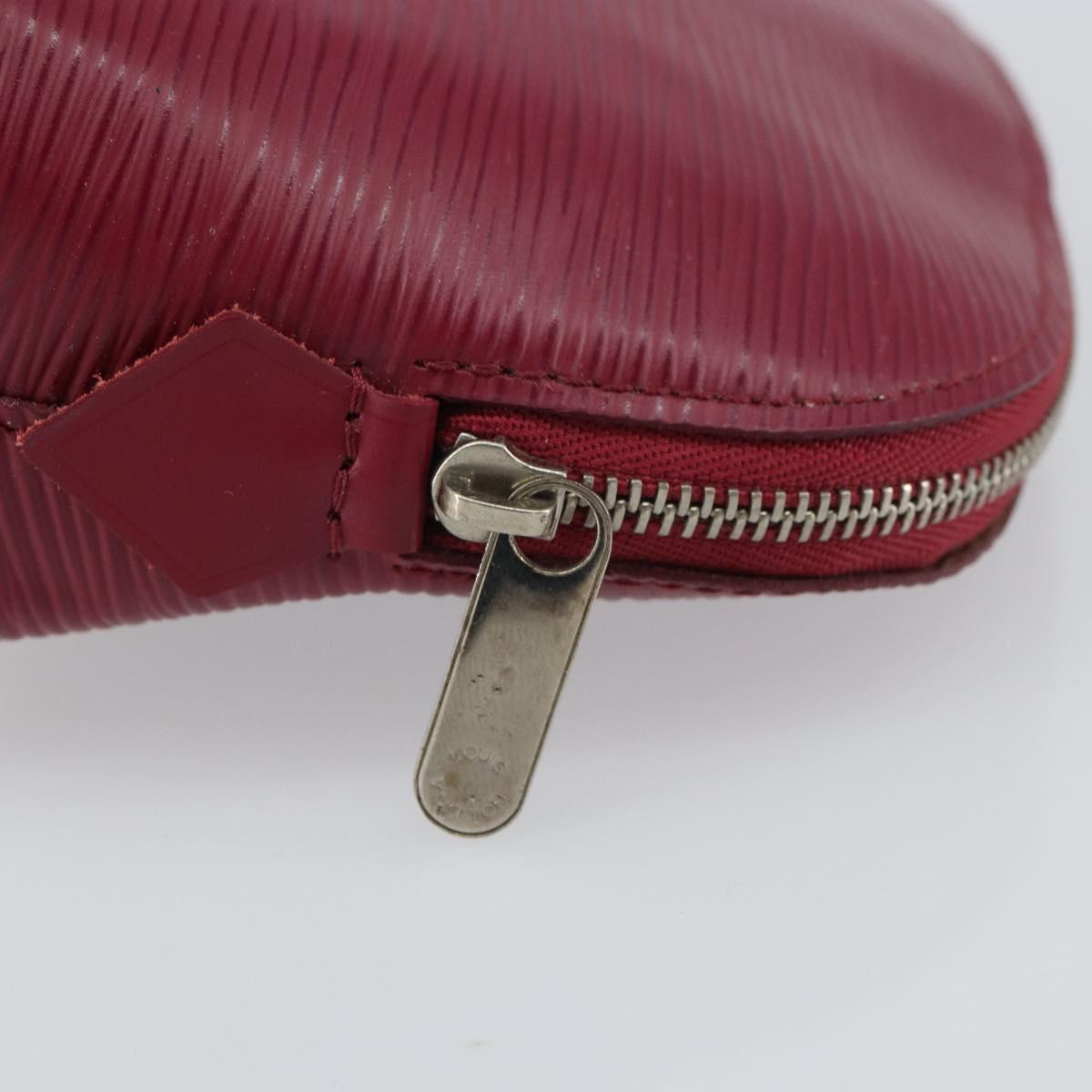 LOUIS VUITTON Epi Pochette Cosmetic PM Cosmetic Pouch Fuchsia M41114 Auth 161611