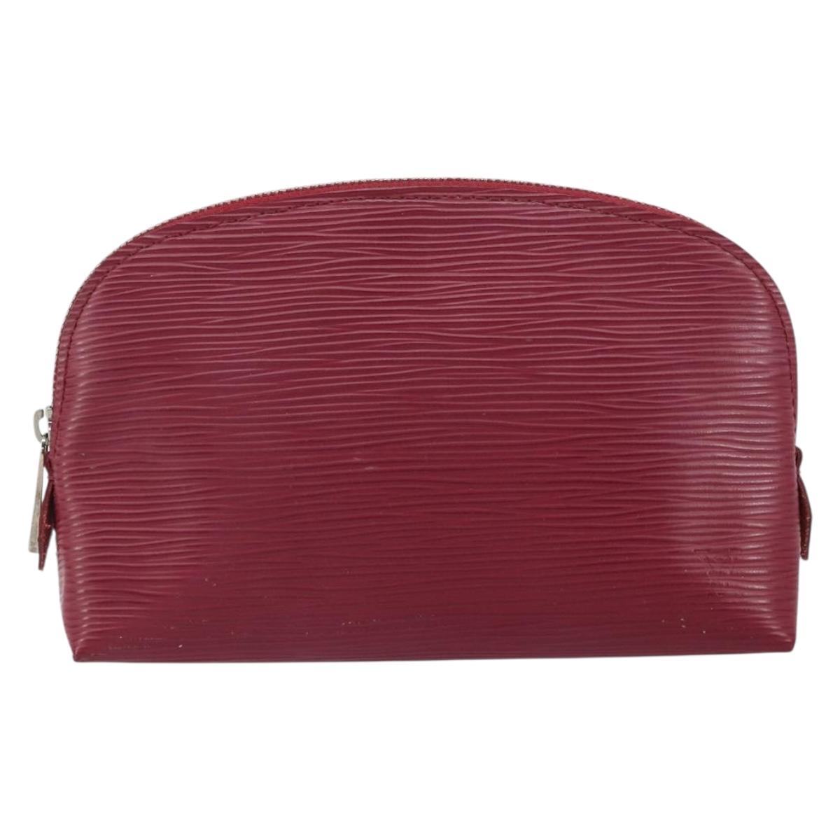 LOUIS VUITTON Epi Pochette Cosmetic PM Cosmetic Pouch Fuchsia M41114 Auth 161611