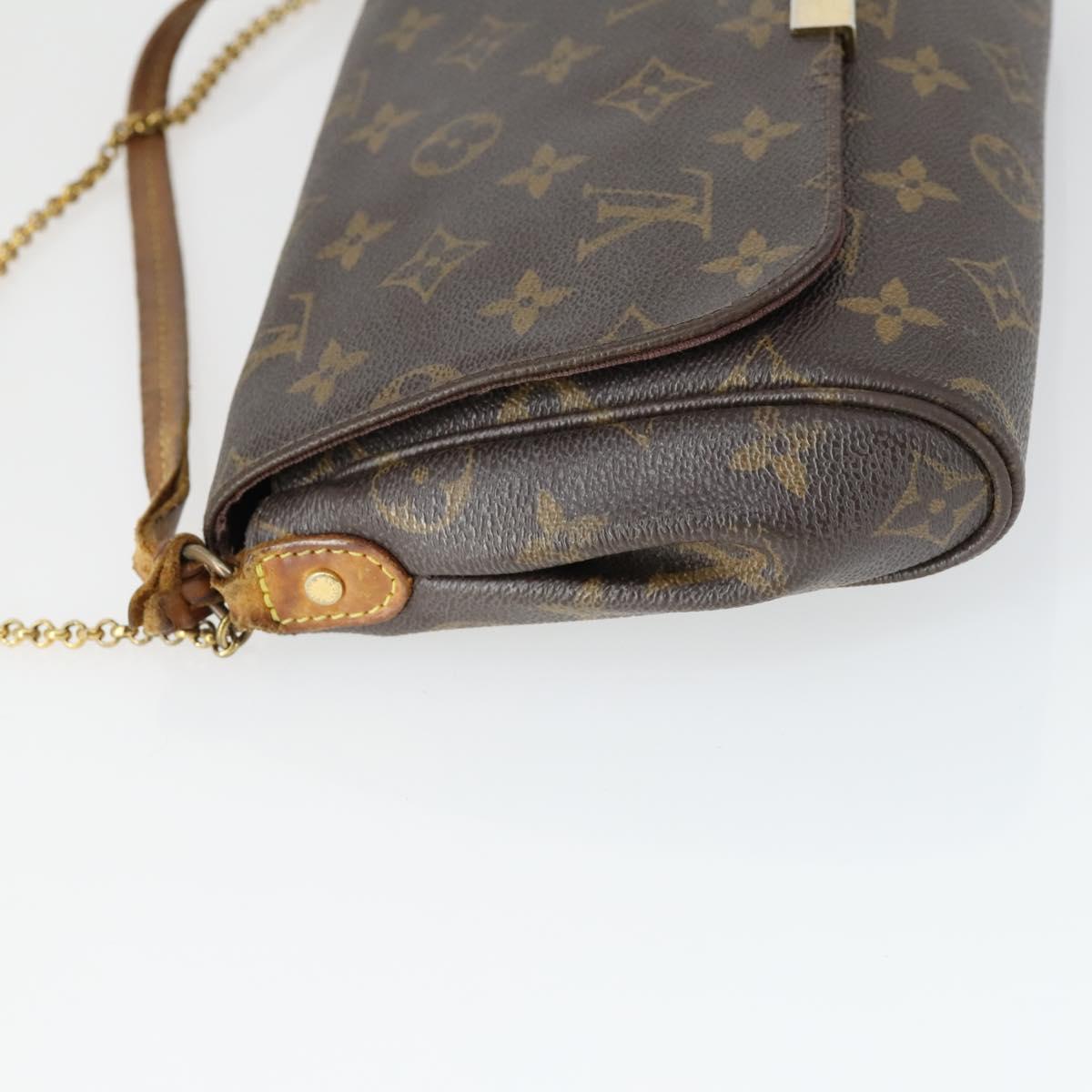 LOUIS VUITTON Monogram Favorit PM Shoulder Bag 2way M40717 LV Auth 161625