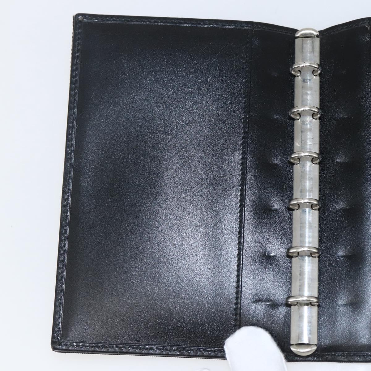 GUCCI Day Planner Cover Canvas Black Auth 161635