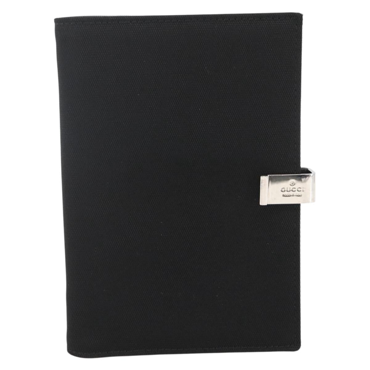 GUCCI Day Planner Cover Canvas Black Auth 161635