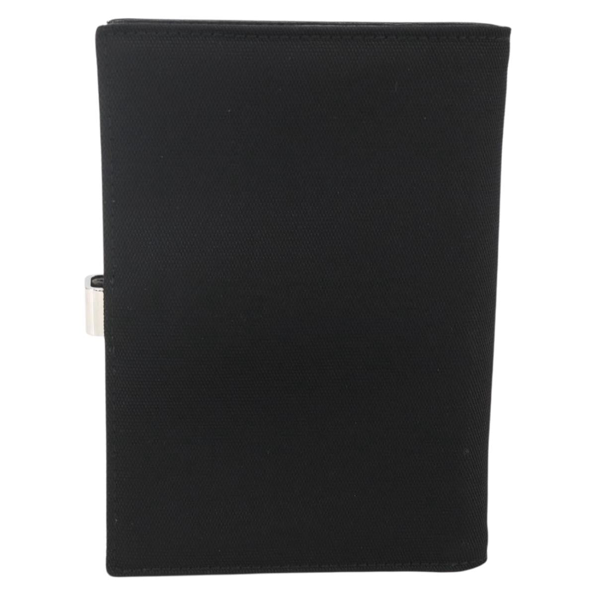 GUCCI Day Planner Cover Canvas Black Auth 161635