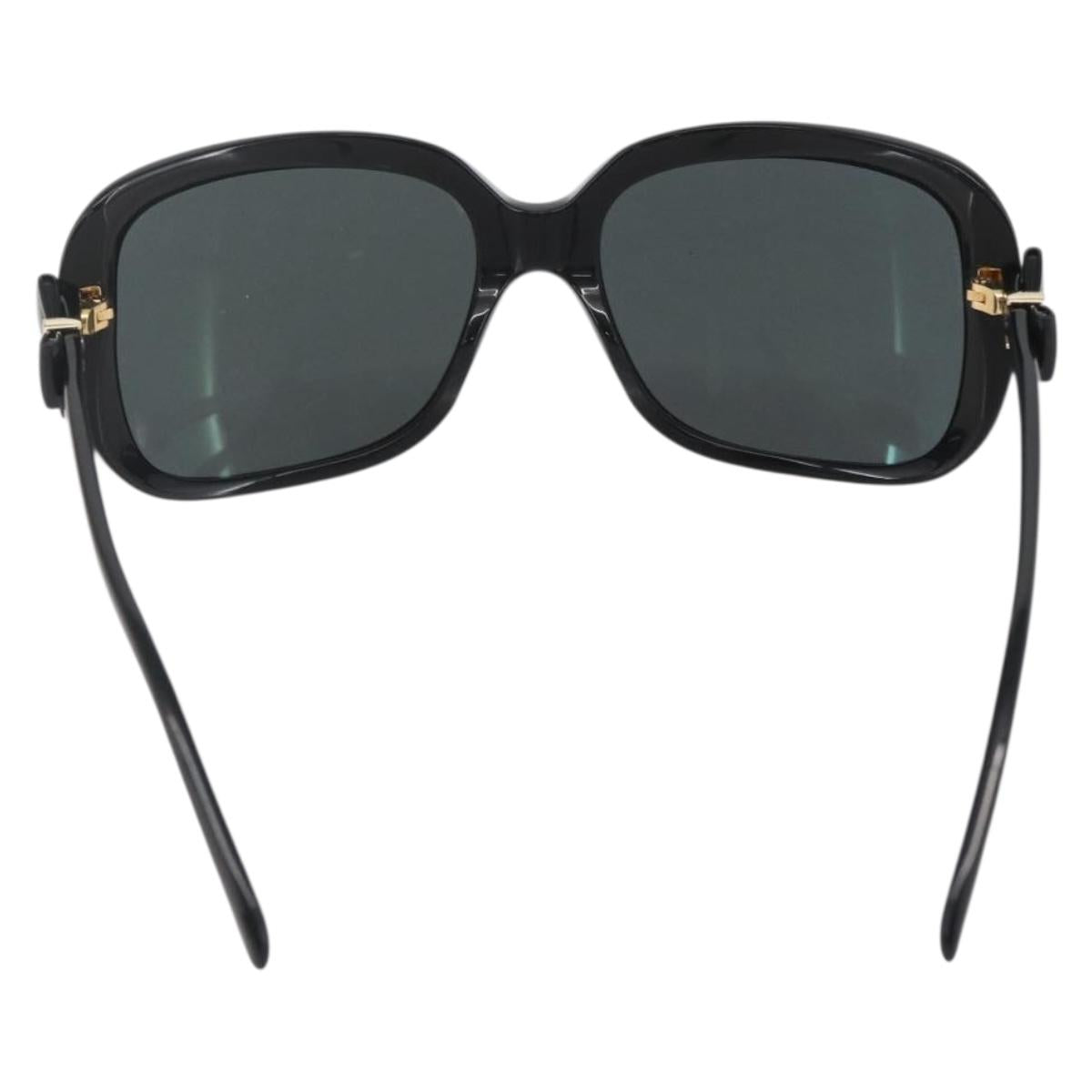 CHANEL Ribbon COCO Mark Sunglasses plastic Black 5171-A CC Auth 161639