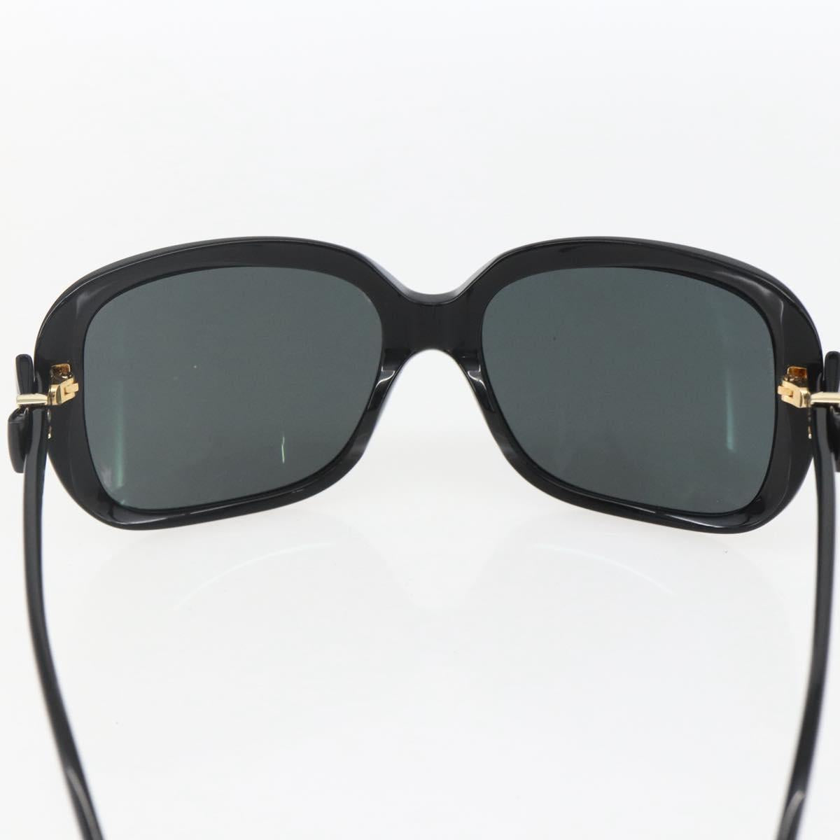 CHANEL Ribbon COCO Mark Sunglasses plastic Black 5171-A CC Auth 161639