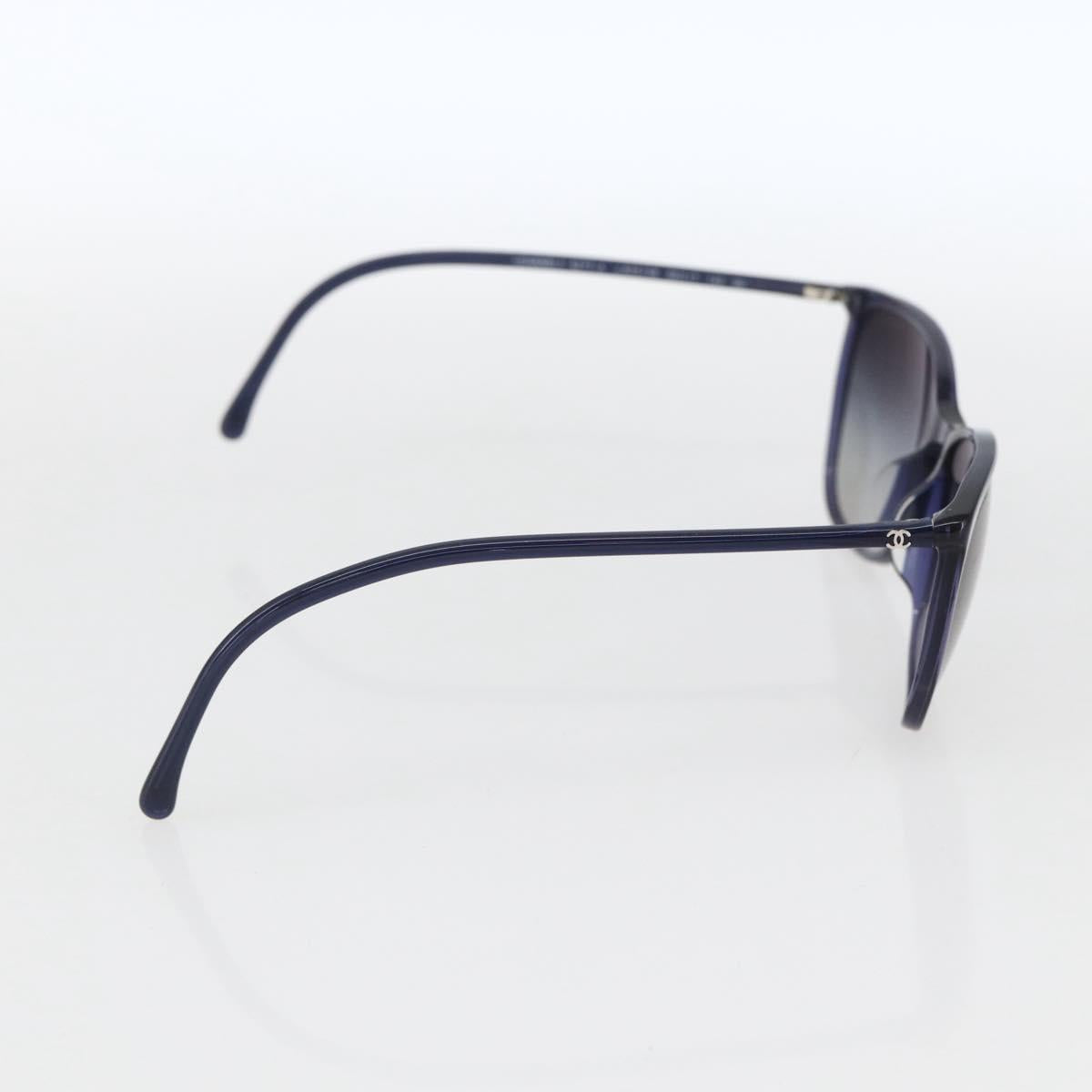 CHANEL Mini COCO Mark Sunglasses plastic Navy 5277-A CC Auth 161641