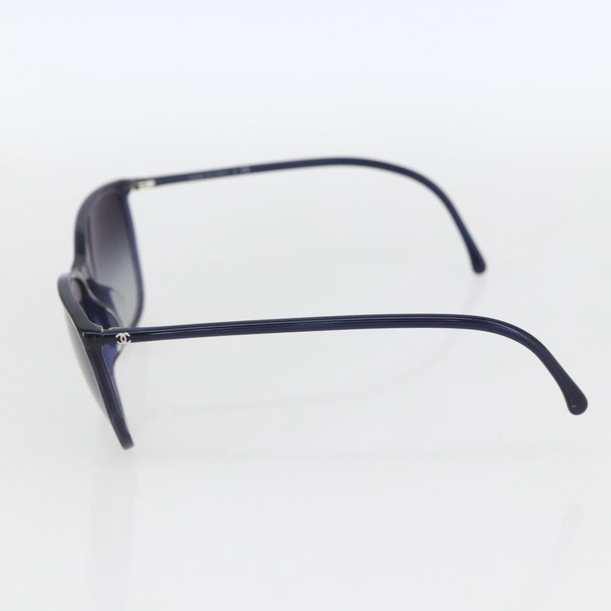 CHANEL Mini COCO Mark Sunglasses plastic Navy 5277-A CC Auth 161641