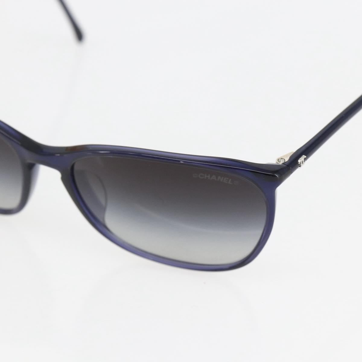 CHANEL Mini COCO Mark Sunglasses plastic Navy 5277-A CC Auth 161641