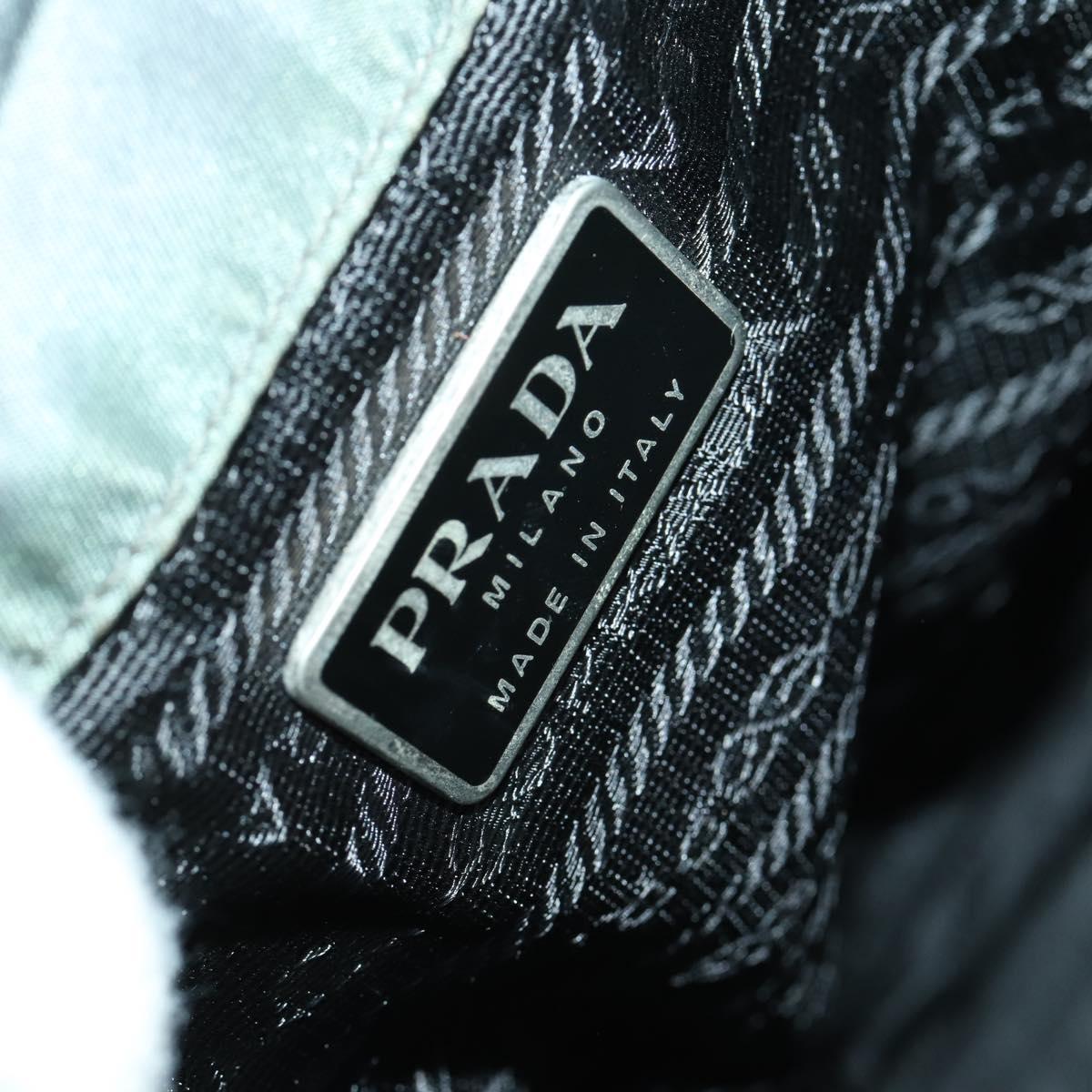 PRADA Backpack Nylon Gray Silver Auth 161647