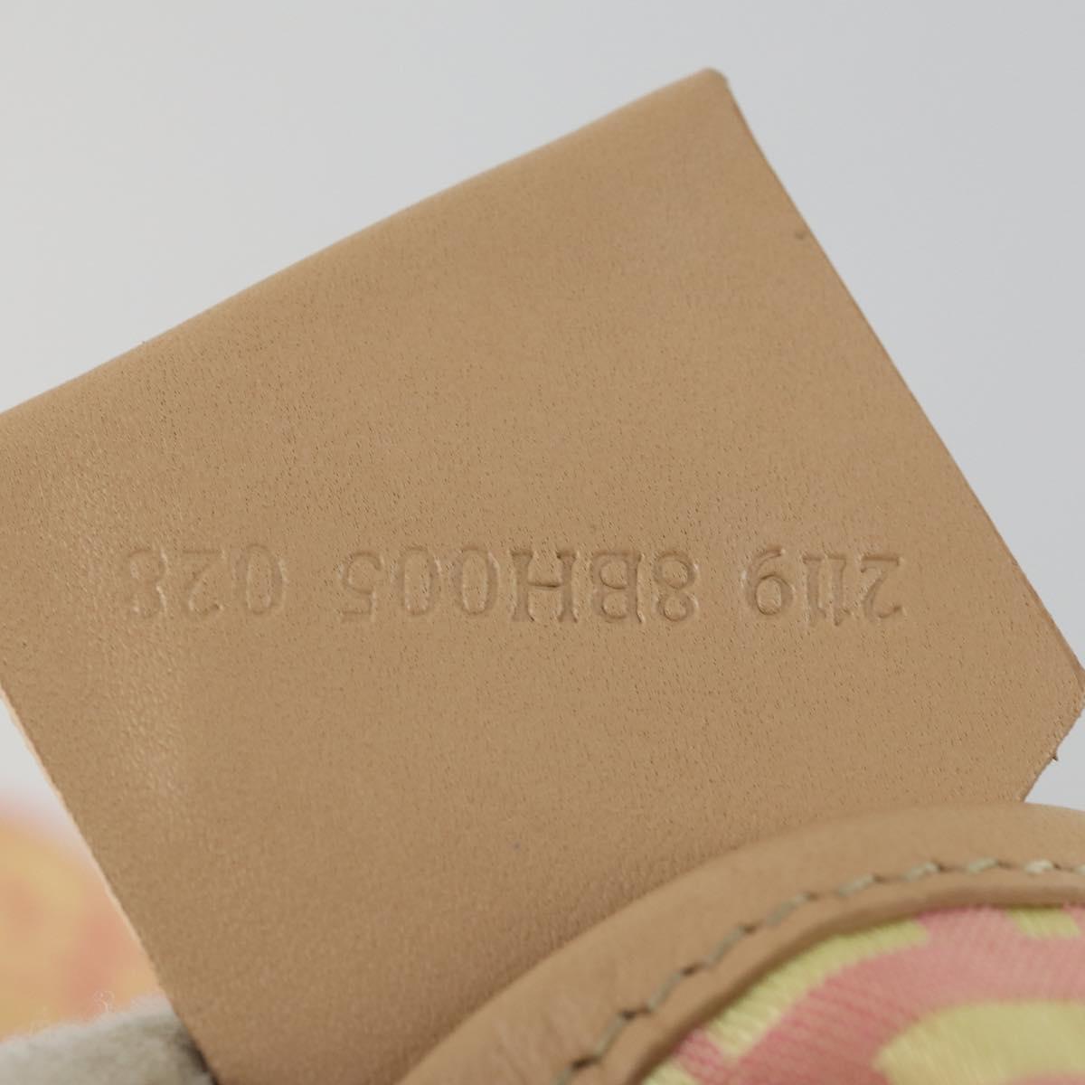 FENDI Zucchino Canvas Tote Bag Pink Auth 161680