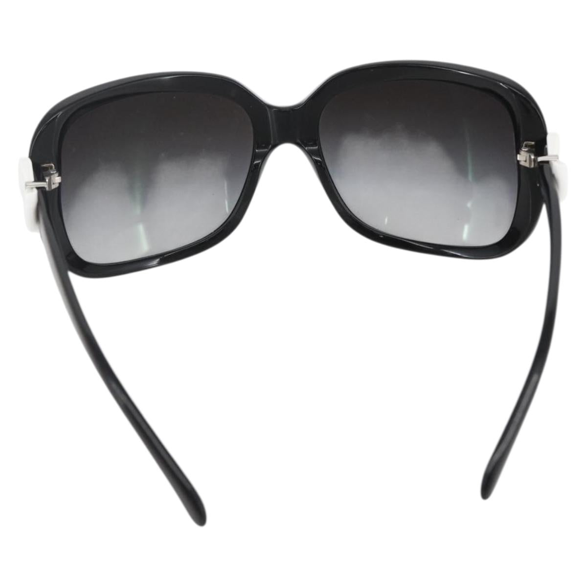 CHANEL Ribbon COCO Mark Sunglasses plastic Black 5171 CC Auth 161697