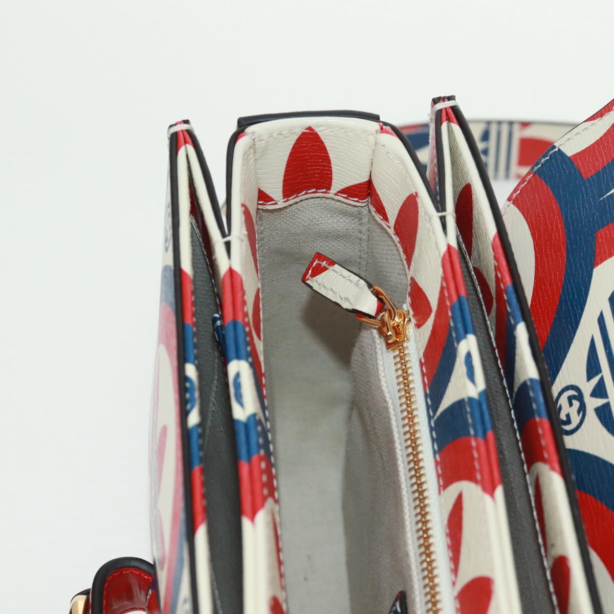 GUCCI Horsebit 1955 Shoulder Bag Leather Multicolor Gold 602204 Auth 161700SAM