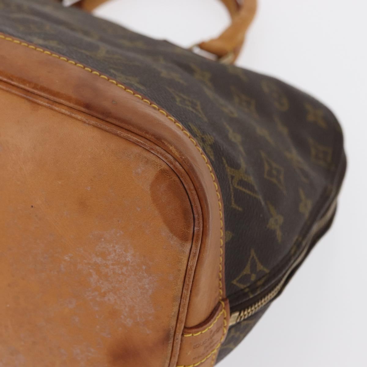 LOUIS VUITTON Monogram Alma Hand Bag M51130 LV Auth 161706