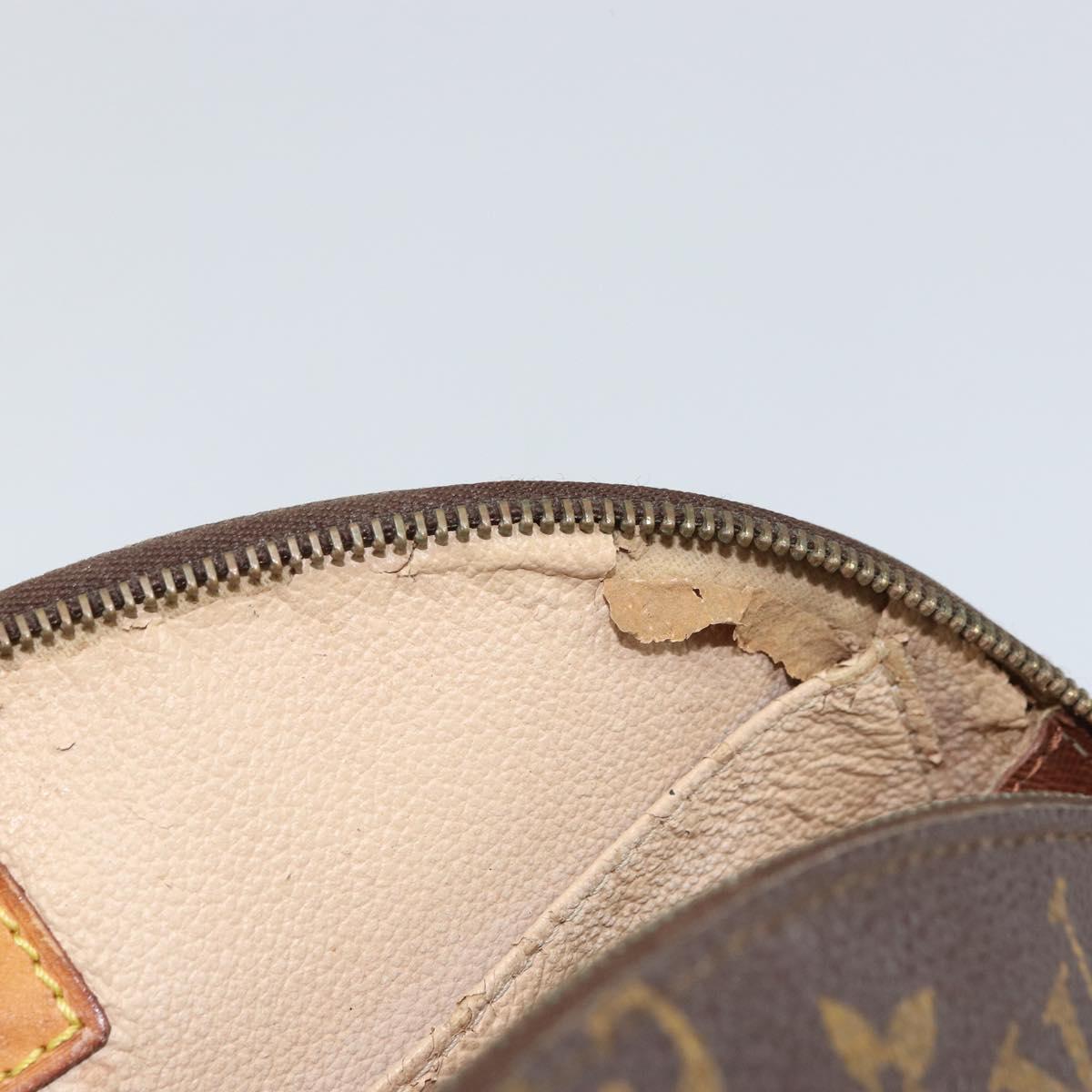 LOUIS VUITTON Monogram Trousse Demi Ronde Cosmetic Pouch M47520 LV Auth 161707