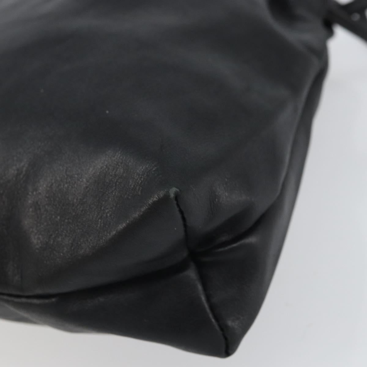 GUCCI Shoulder Bag Leather Black 001 3378 3754 Auth 161717