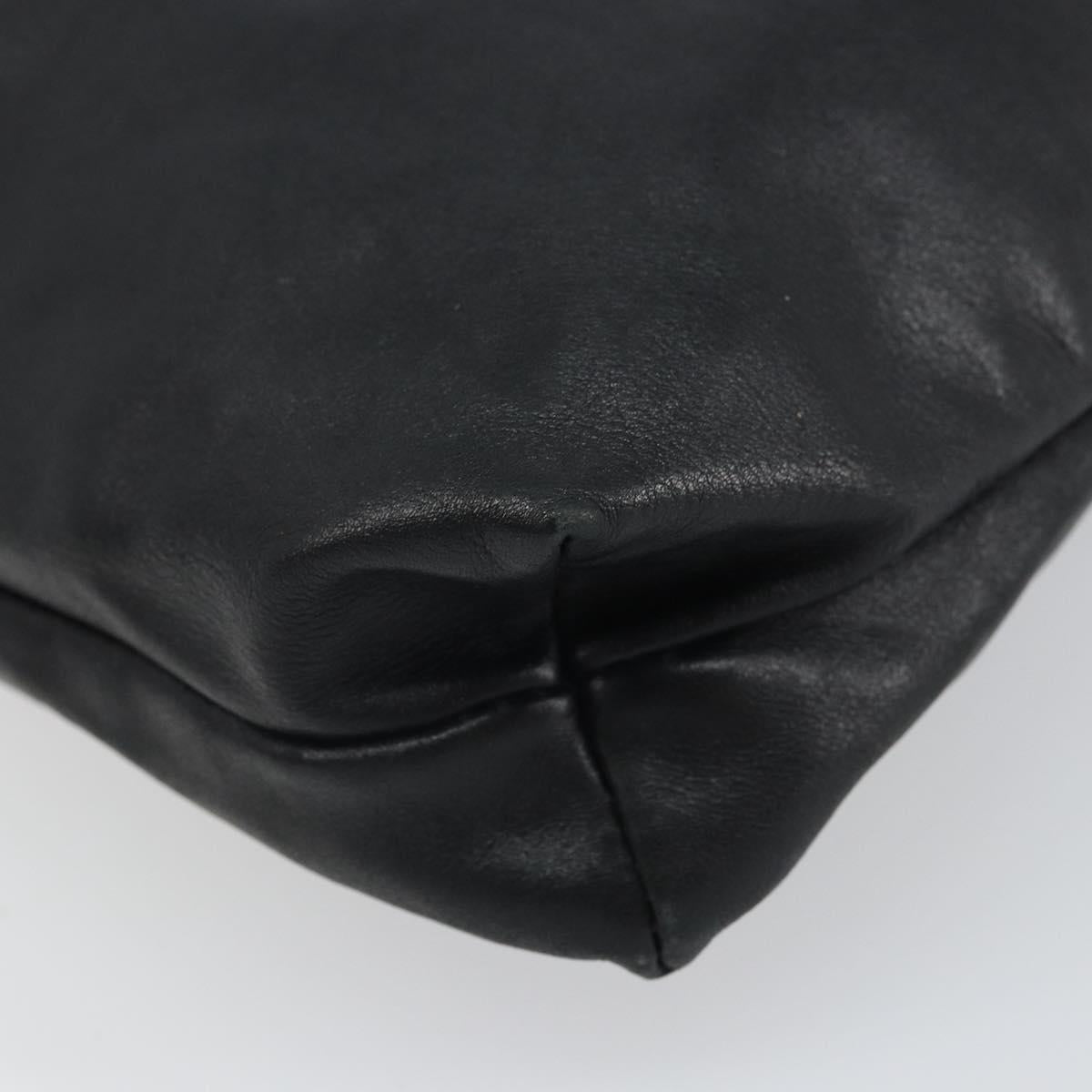 GUCCI Shoulder Bag Leather Black 001 3378 3754 Auth 161717