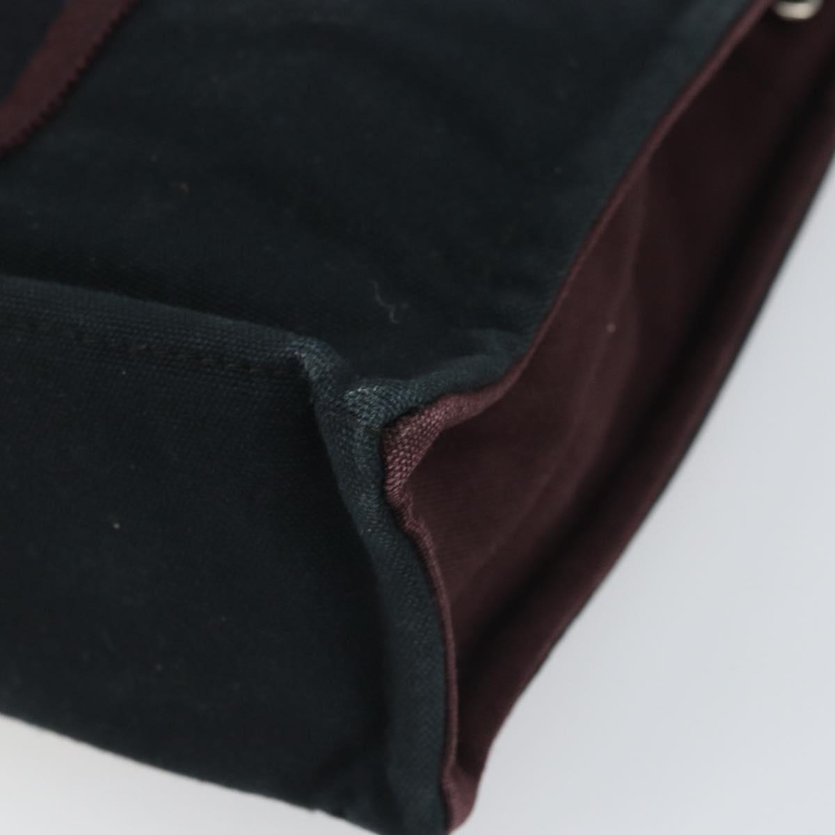 HERMES Fourre Tout PM Hand Bag Canvas Black Auth 161726
