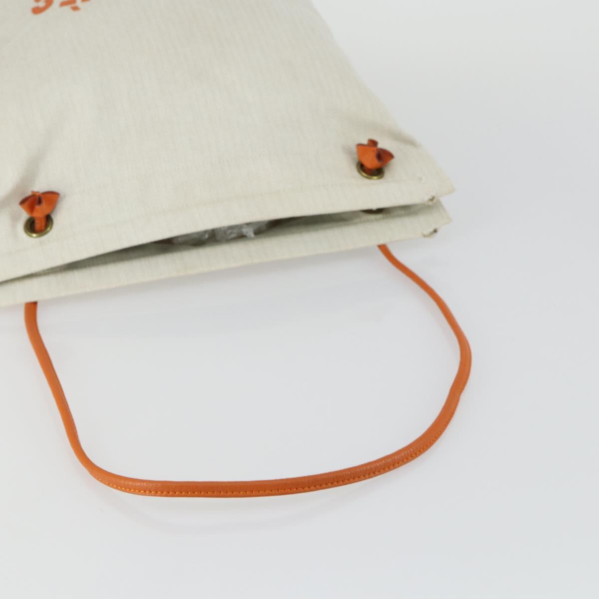 HERMES Aline PM Shoulder Bag Cotton Beige Gold Auth 161728