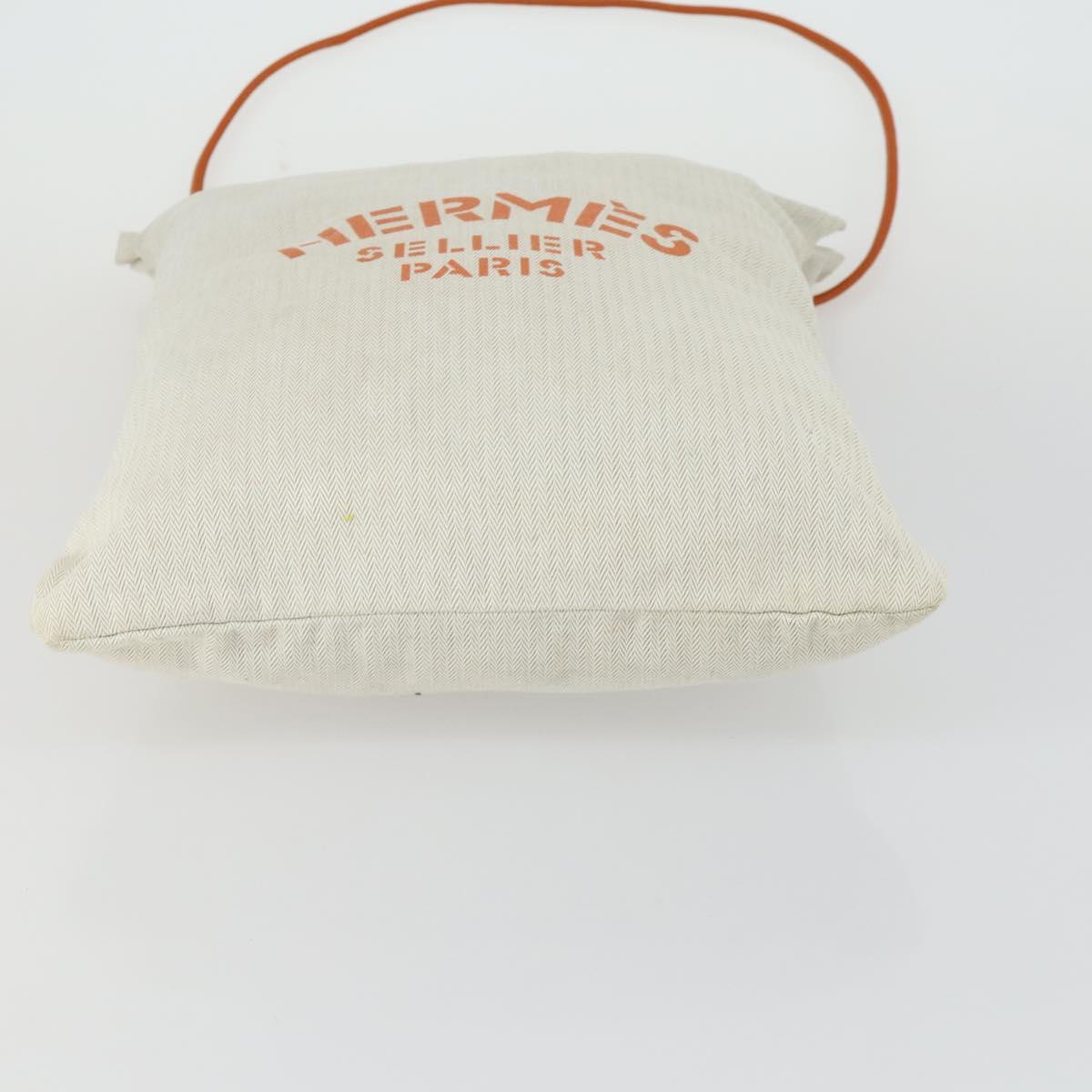HERMES Aline PM Shoulder Bag Cotton Beige Gold Auth 161728